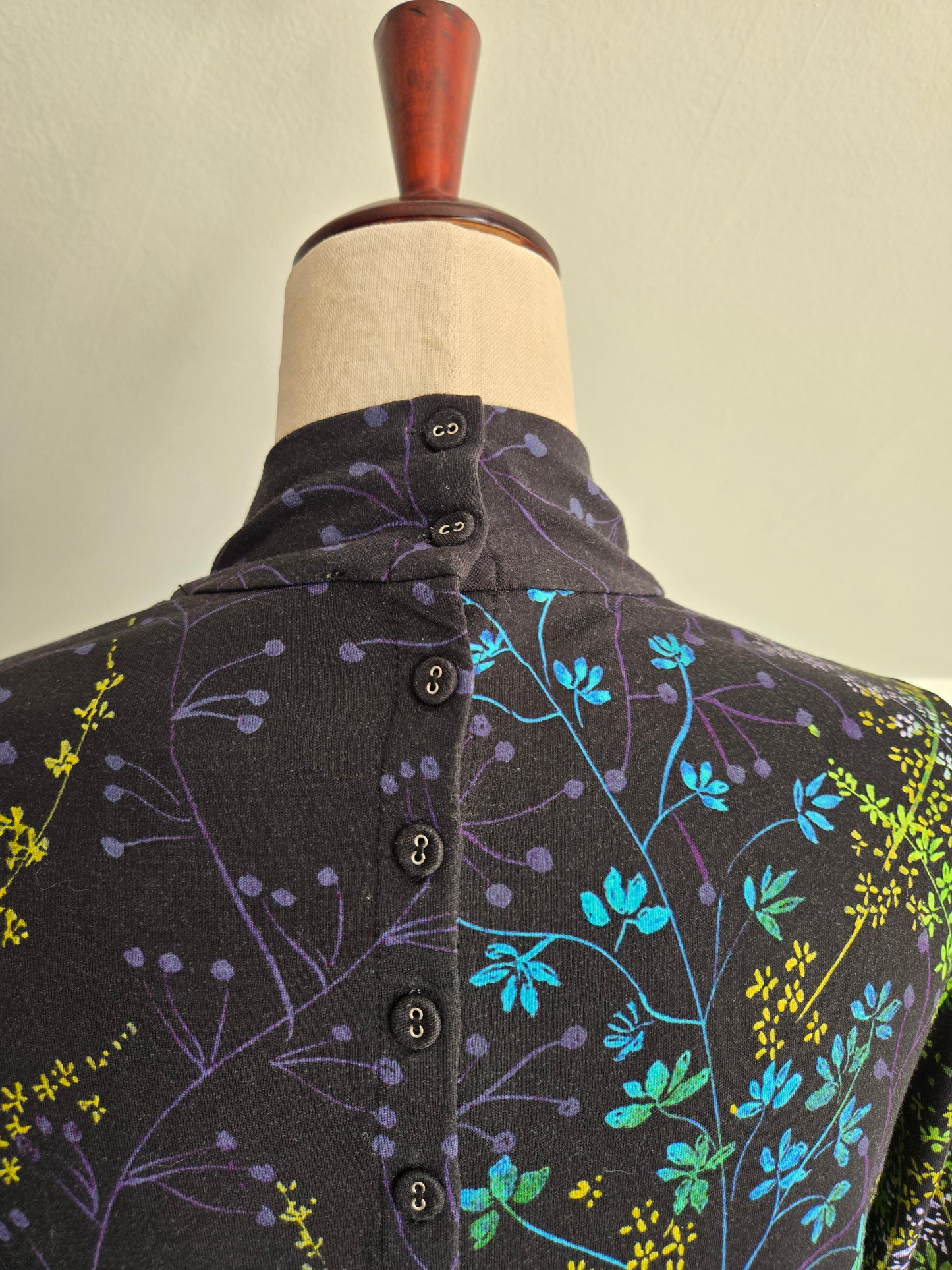 Johnny Was Floral High Neck Top - S/M