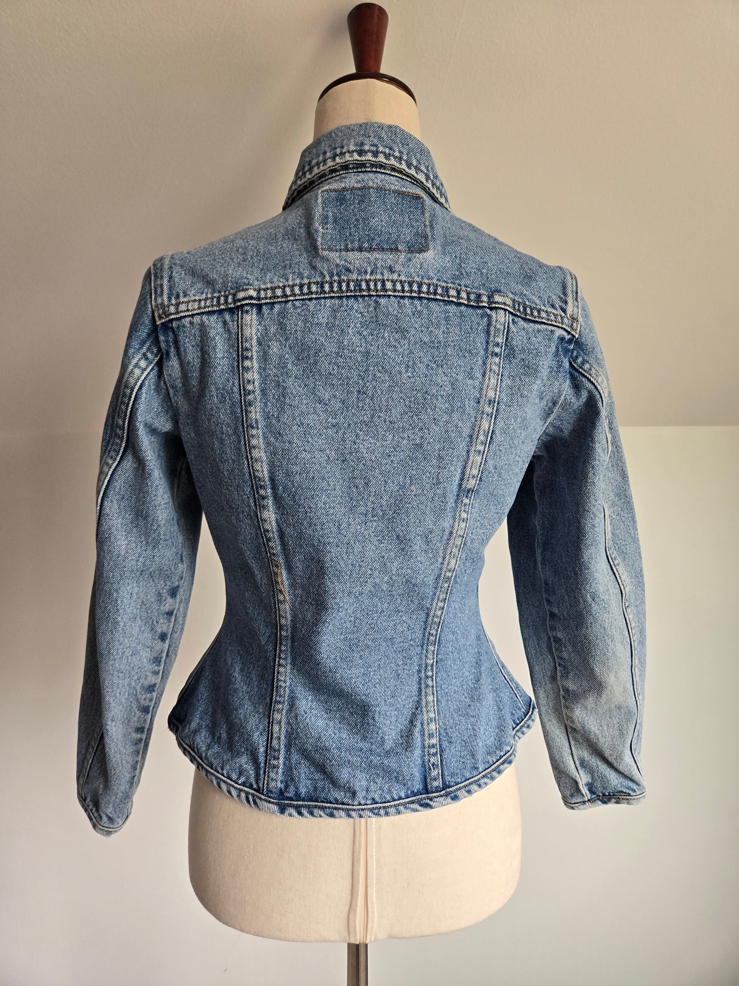 Faconnable Vintage Light Wash Denim "Corset Style" Jacket - XS