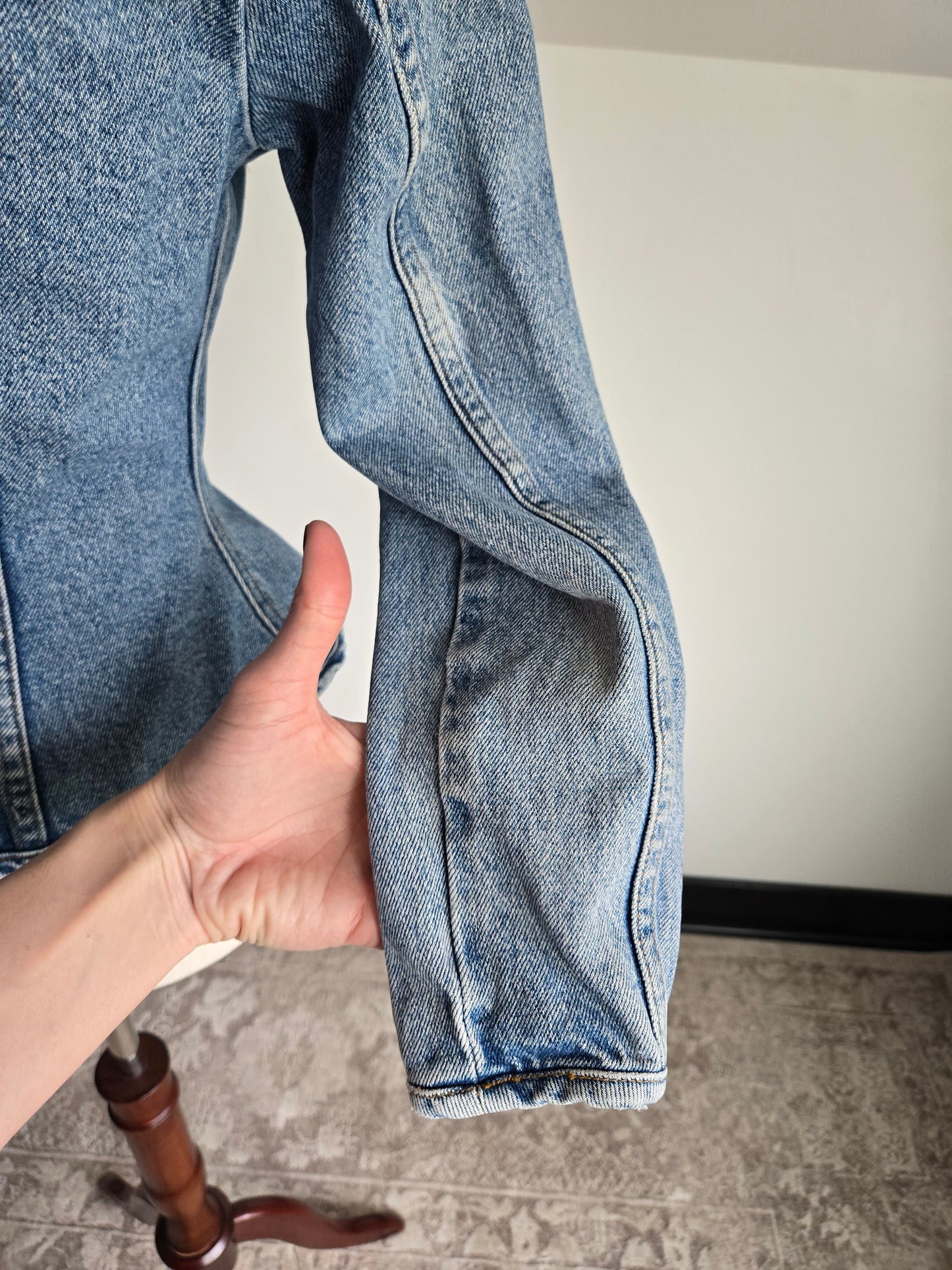 Faconnable Vintage Light Wash Denim "Corset Style" Jacket - XS