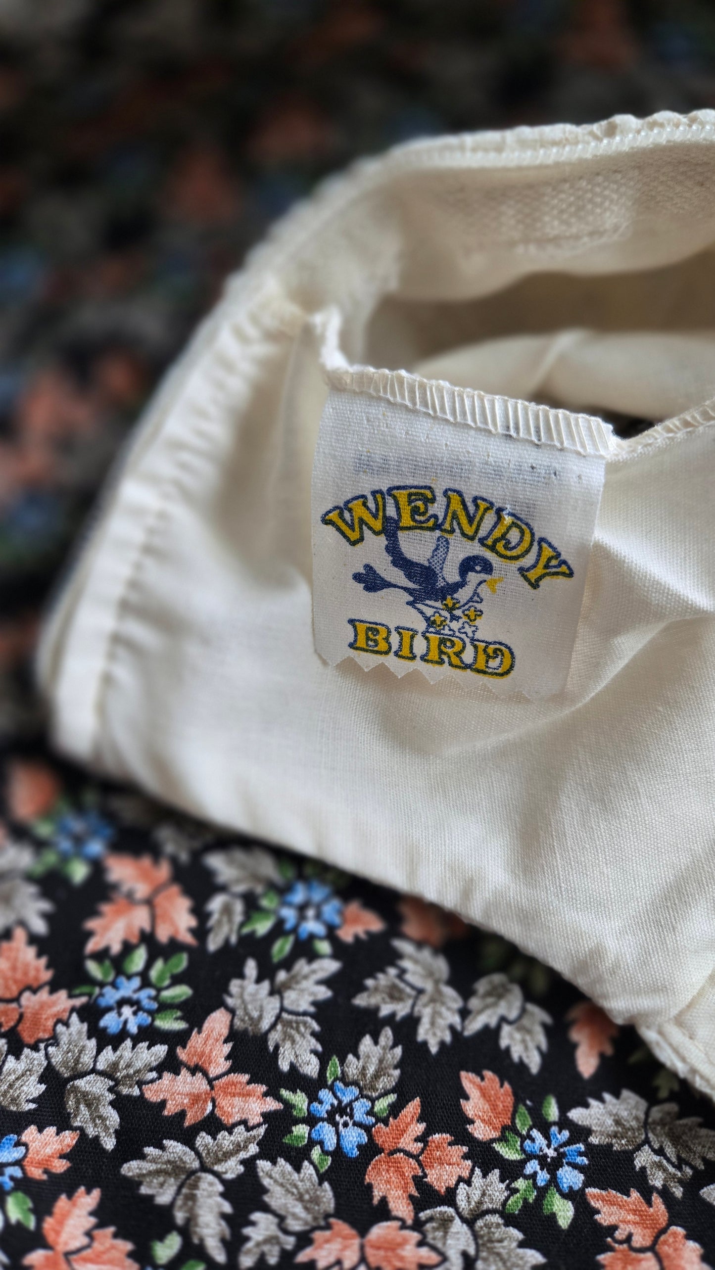 Wendy Bird Vintage 1960s Prairie Dress With Lace Bib - XS/S