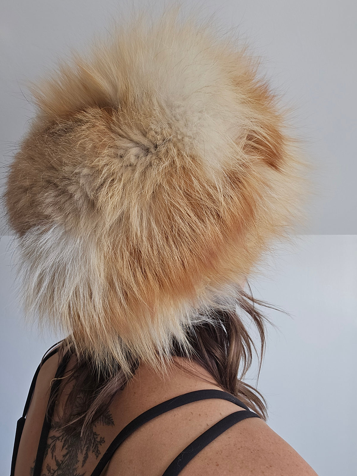Vintage Genuine Red Fox Fur Hat