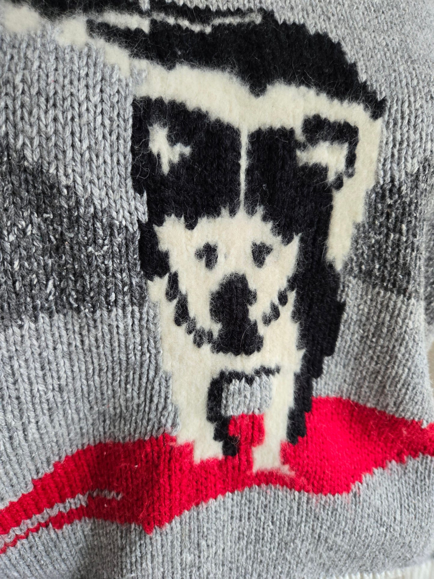 Catalina Vintage 80s Sled Dog Novelty Knit Sweater - Medium