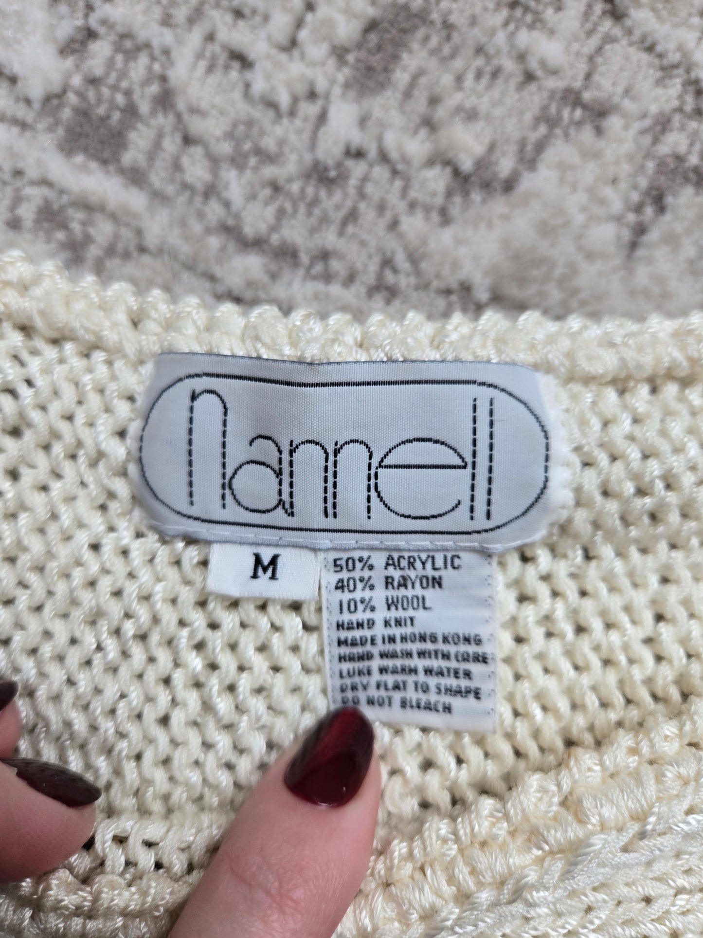 Nannell Vintage 80s Sequin Dragon Sweater - medium