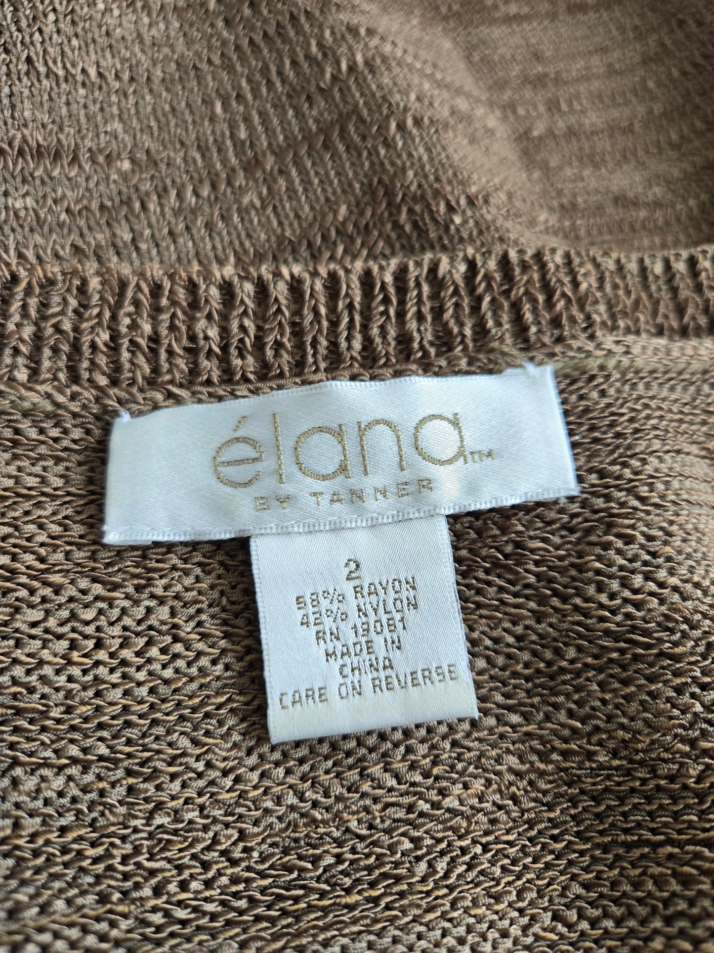 Elana by Tanner Vintage  Olive Green Vest Tank - XL/2XL