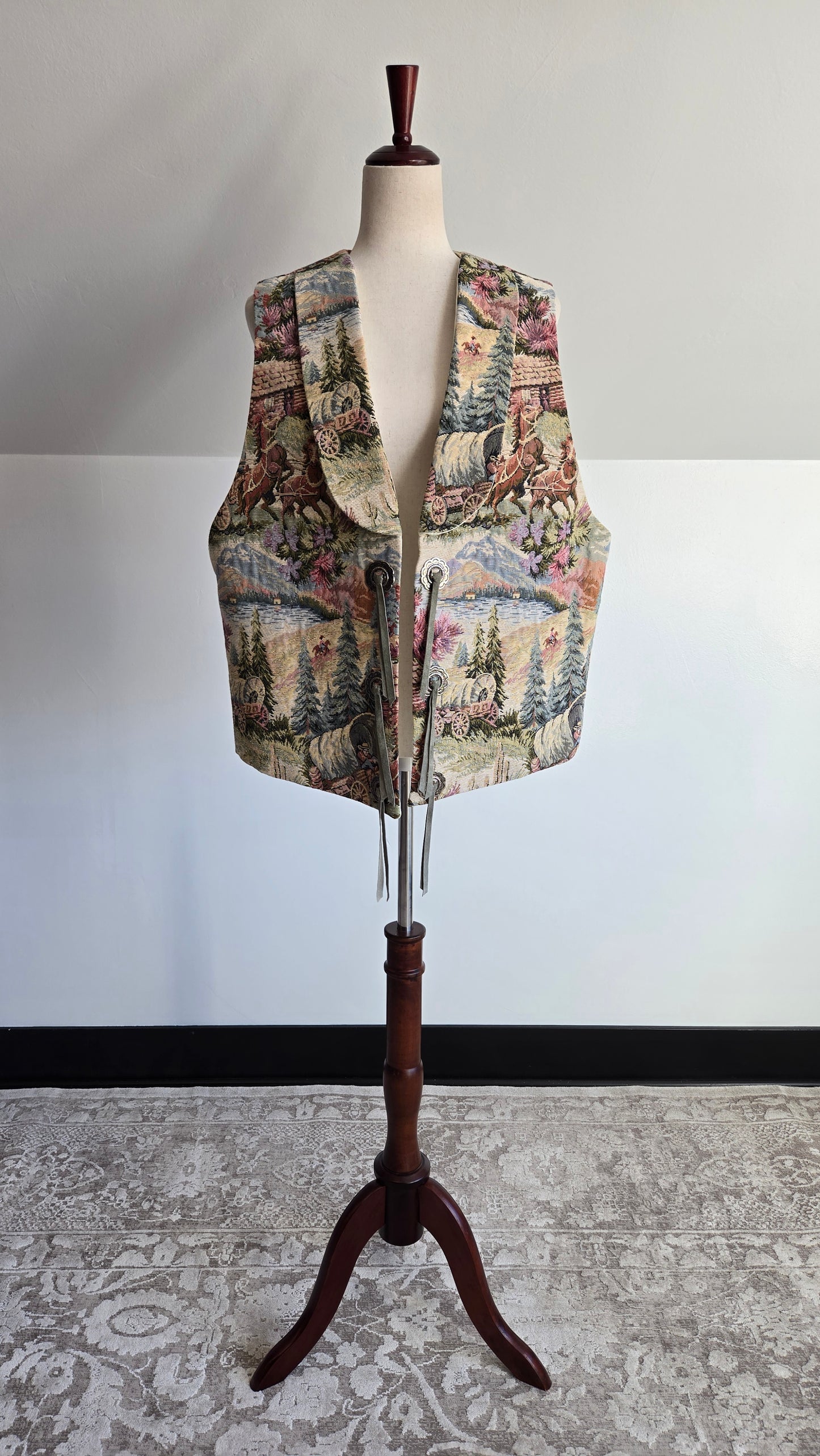 Dion Western Tapestry Vest - XL/2XL