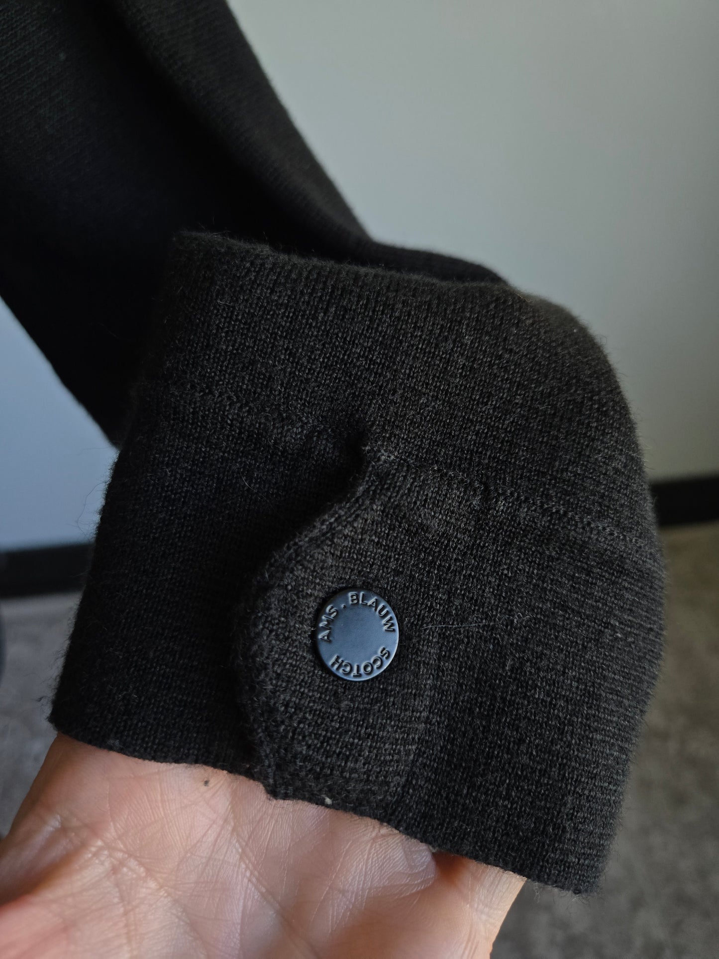 Scotch & Soda Amsterdams Blauw Collection Black Cardigan - Large
