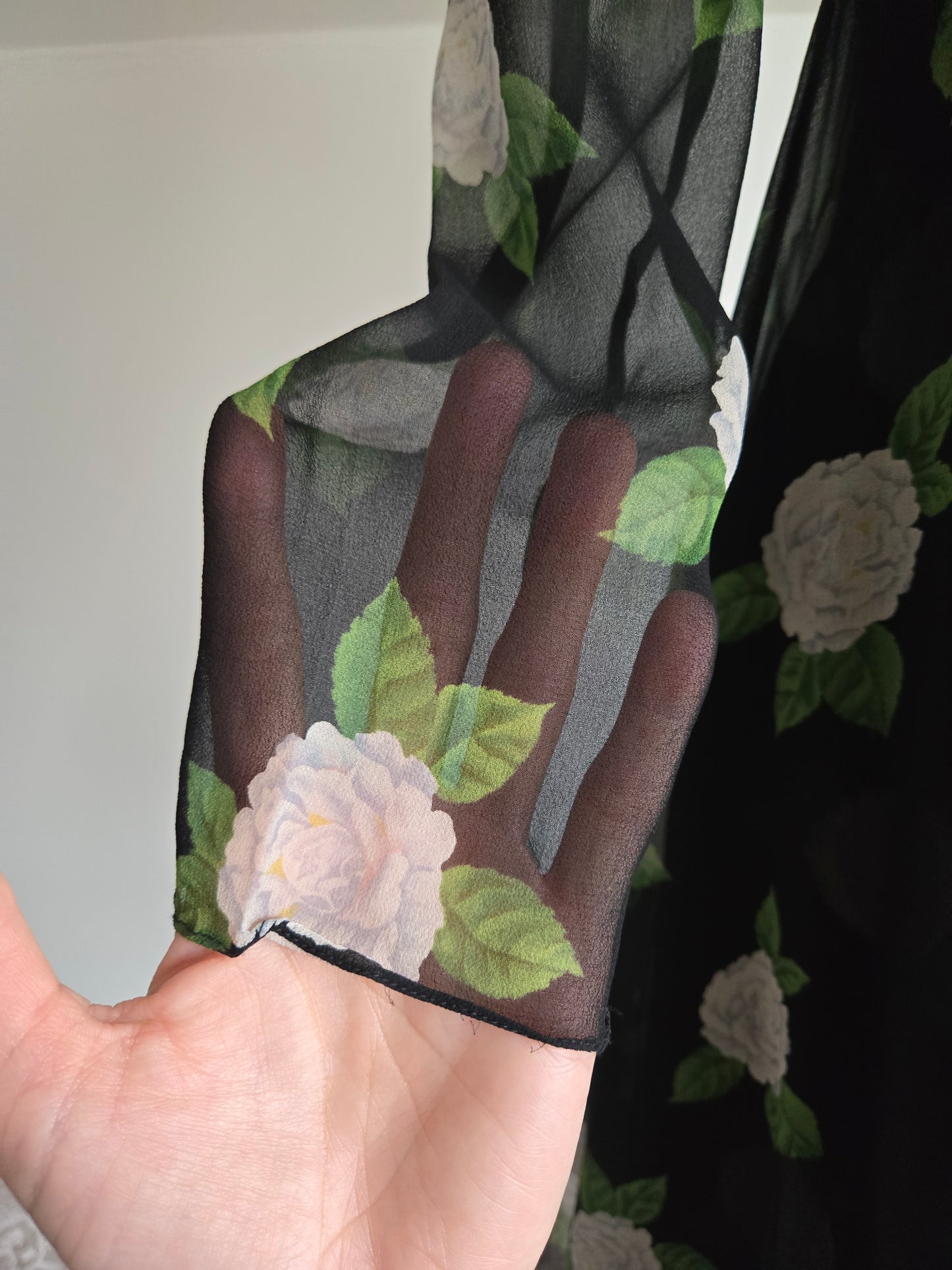 Jeannene Booher Vintage Silk Floral Dress - Size 8