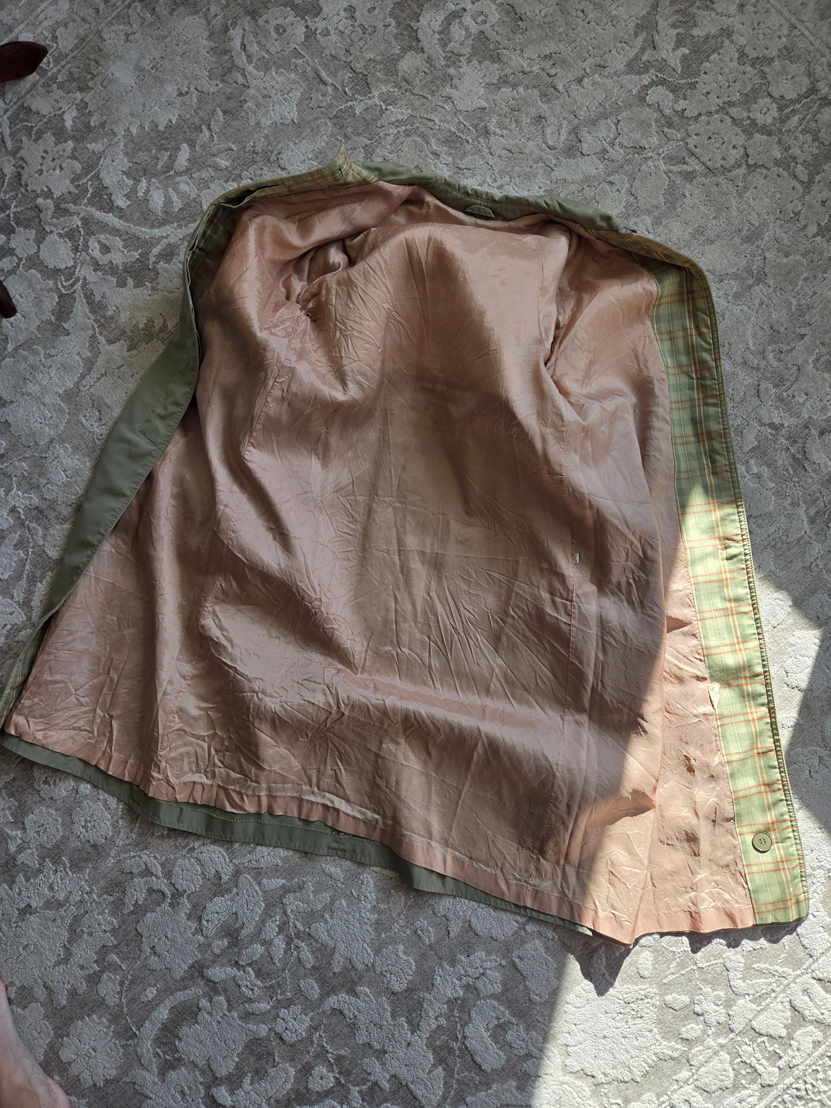 Vintage 60s Quilted Trench Coat - Small/Medium