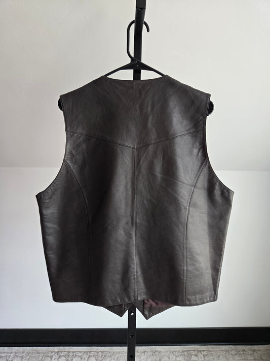 Cripple Creek Western Leather Vest - XL (mens)