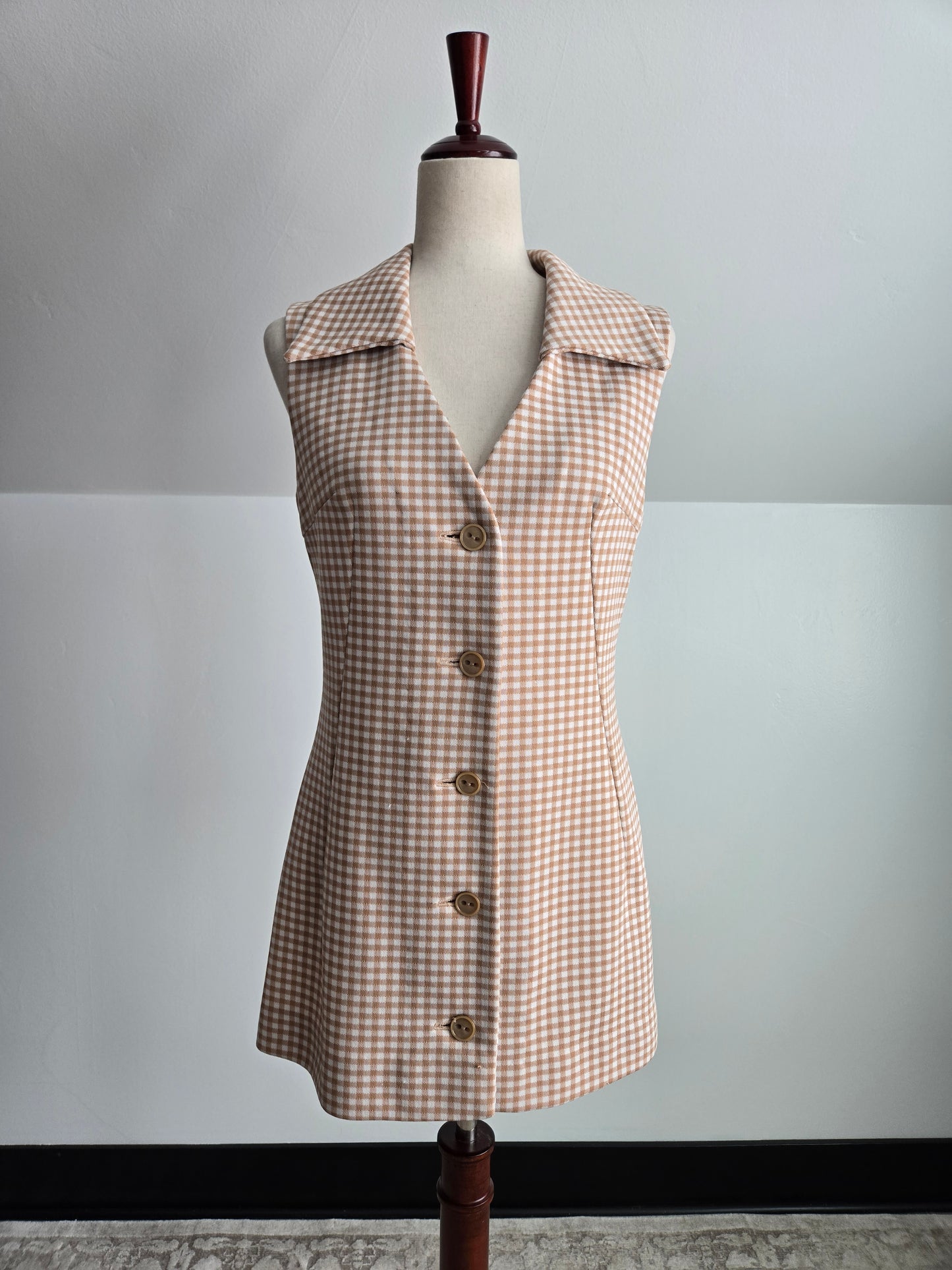 Vintage 60s Hand Made Vest and Pants Two Piece Set - Small