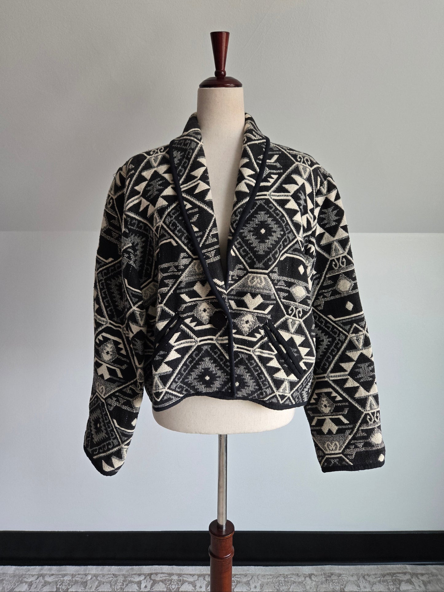 New Identity 100% Cotton Western Tapestry Jacket - Large