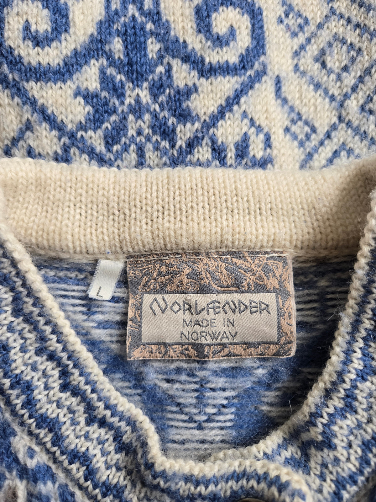 Norlender Norweigan Wool Vintage Cardigan - M/L
