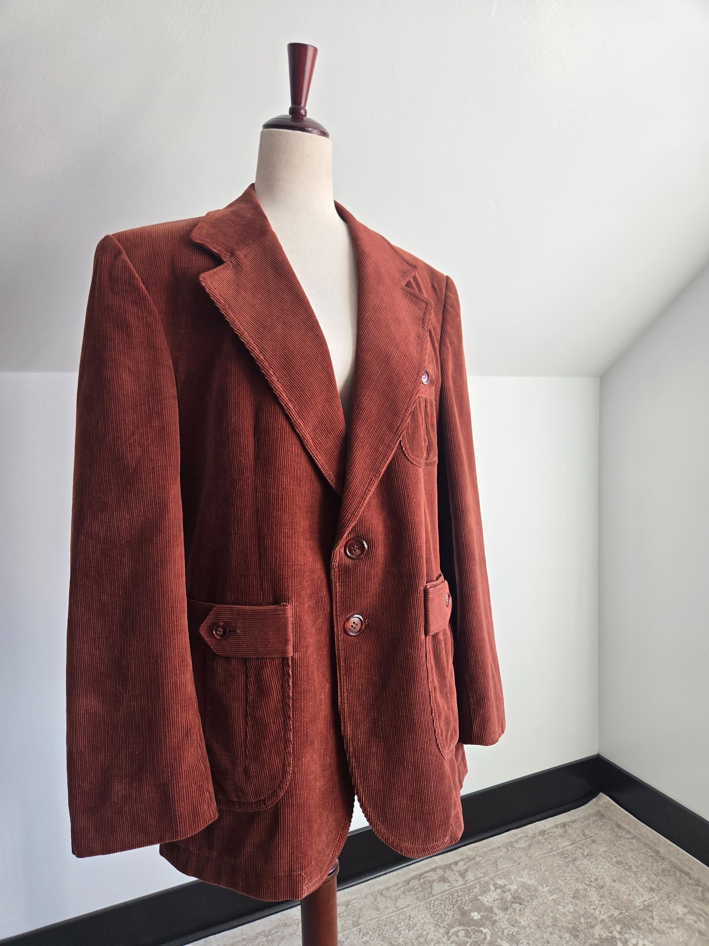 Scotts Grey Ltd. Vintage Corduroy Equestrian Blazer -