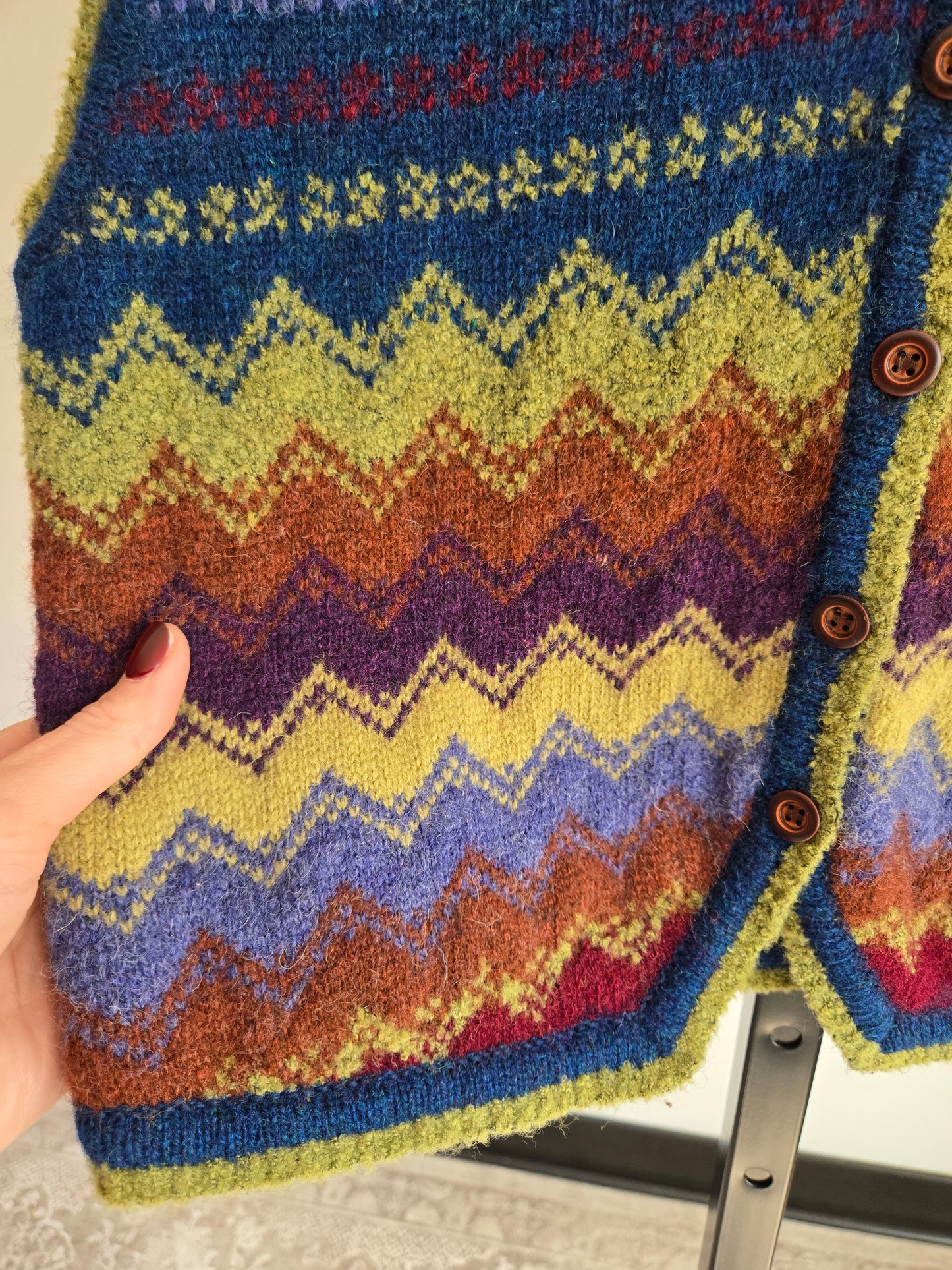 Vintage Wool Blend Vest - S/M