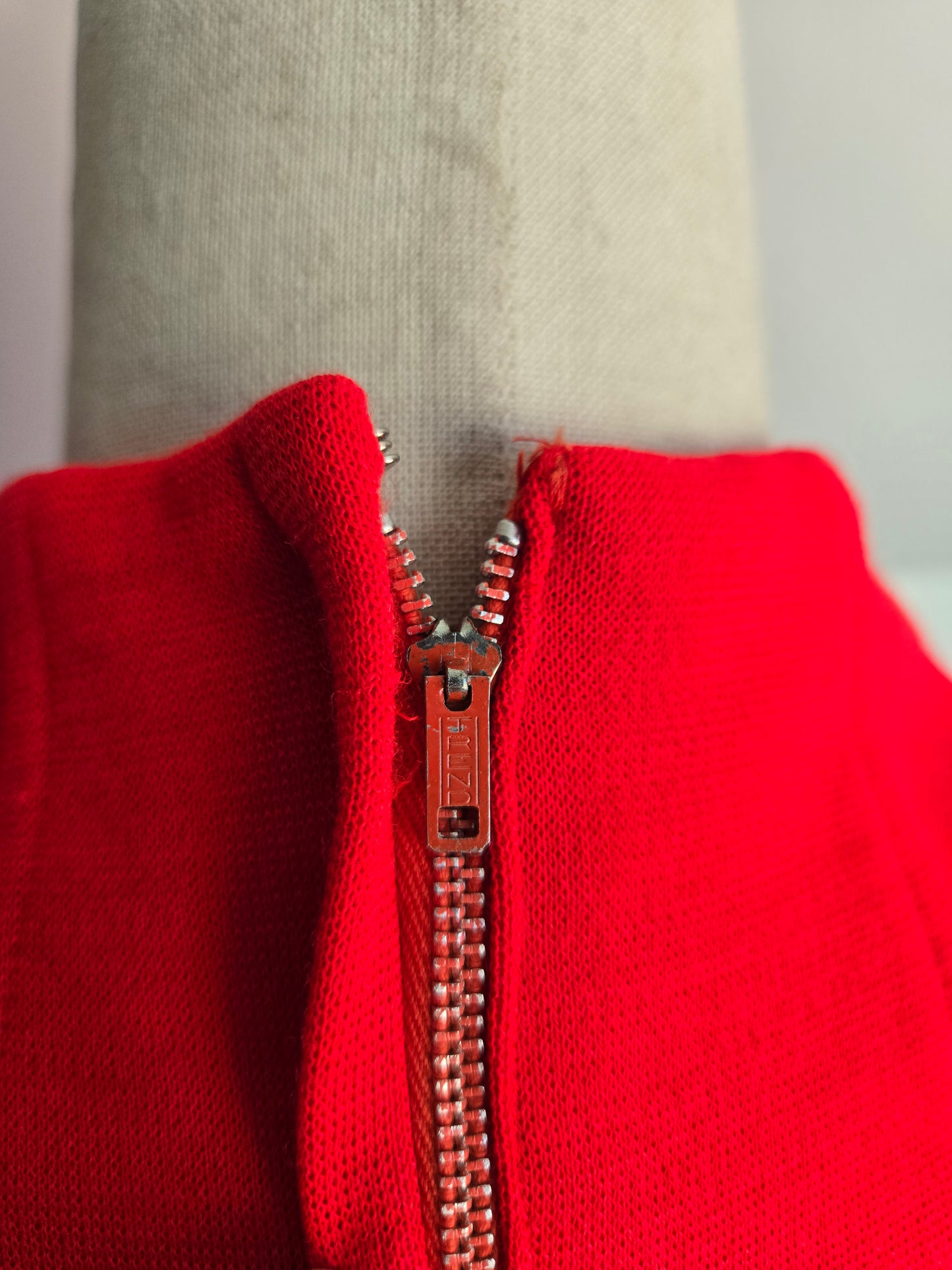 Vintage 1960s Red Dress with Buttoned Belt - S/M