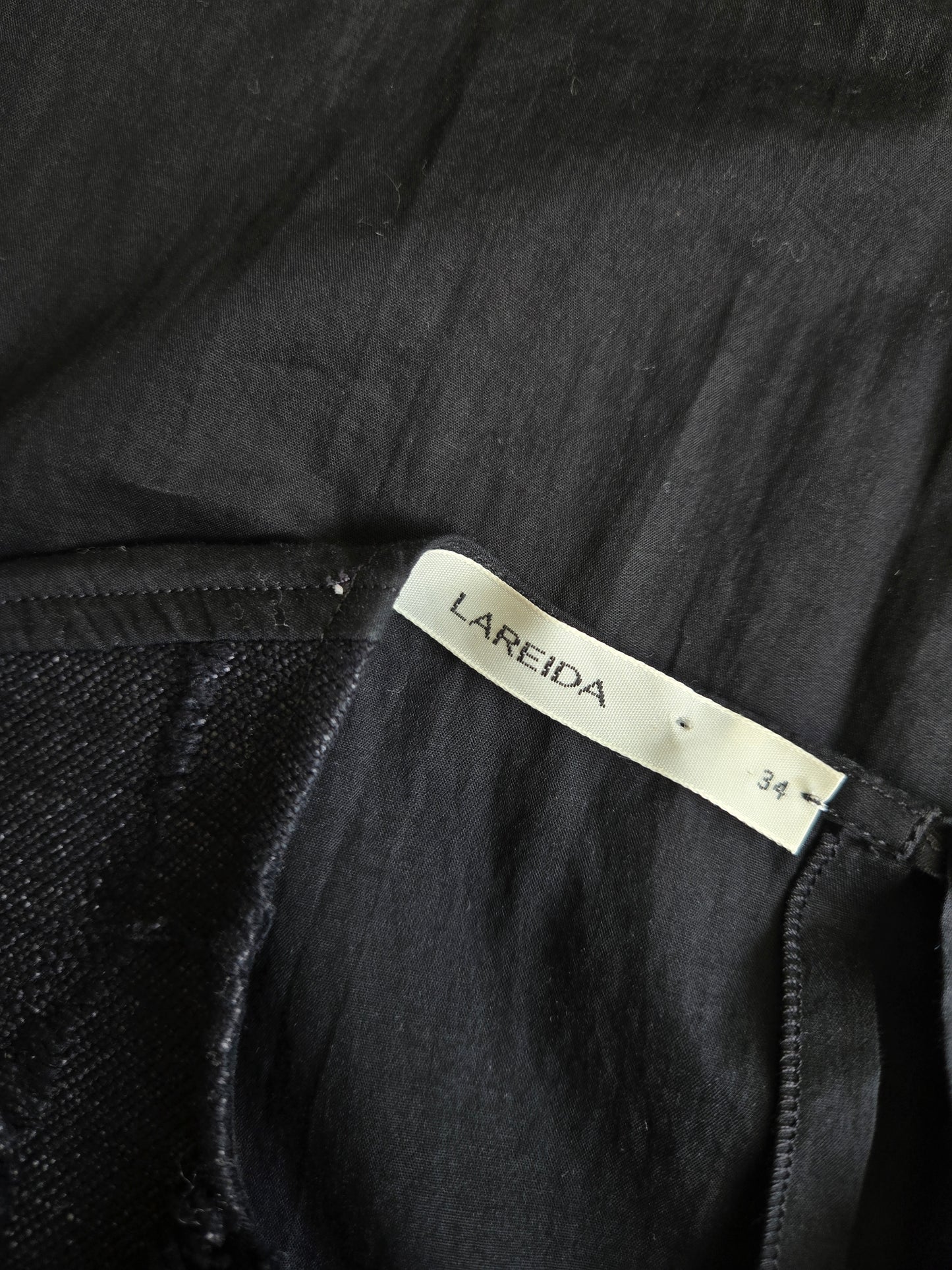 Lareida Designer Black Avant Garde Blouse Made in Portugal- XS/S