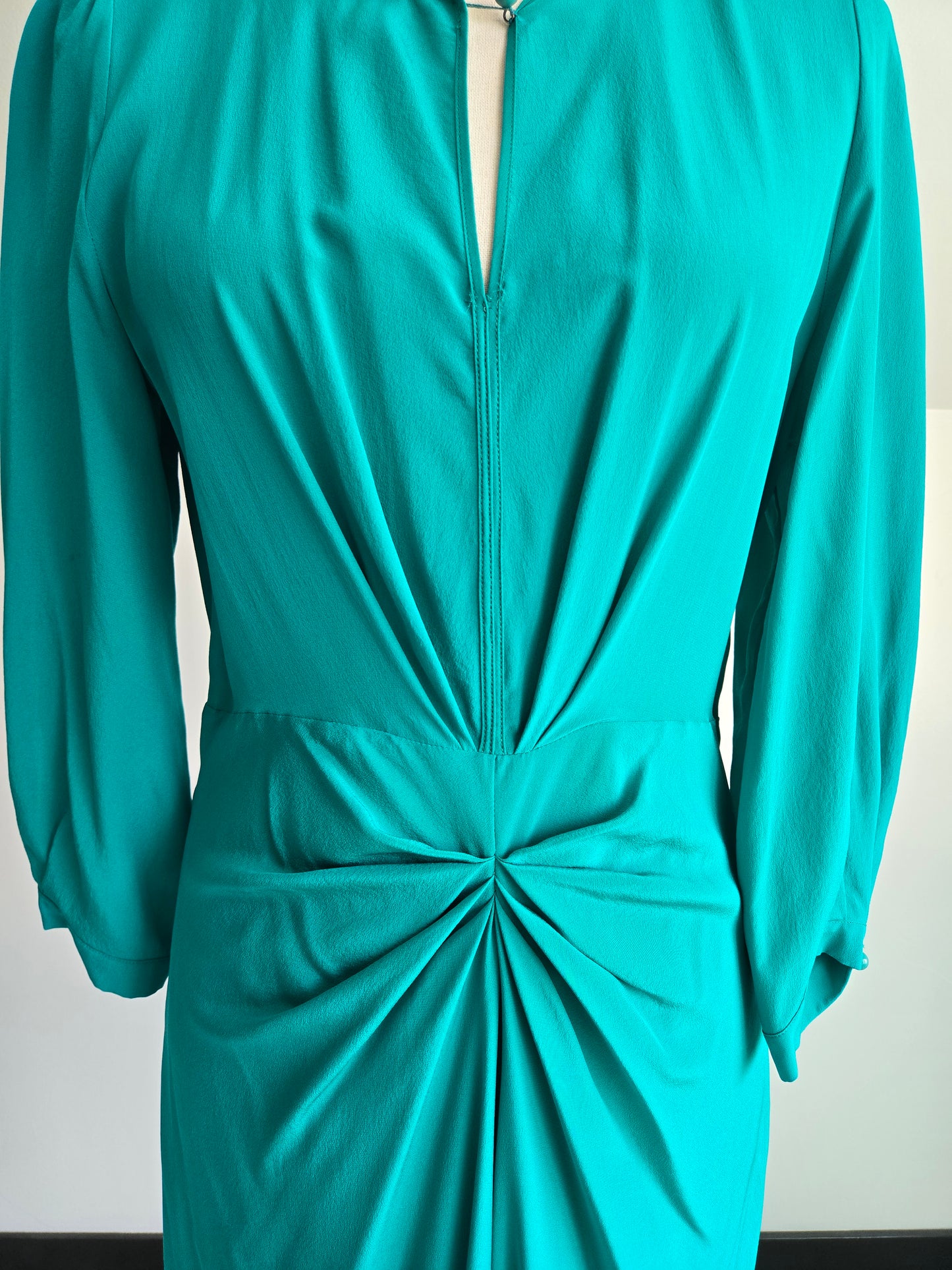 Max Mara Turquoise Silk Dress - Small
