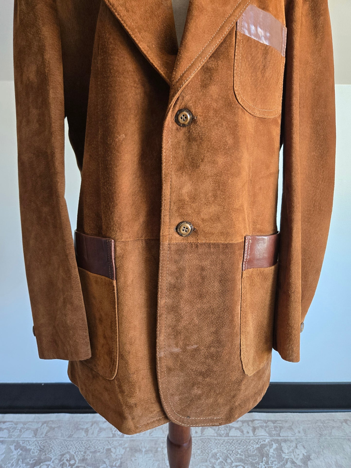 Lakeland Vintage Genuine Suede Leather Blazer - XL
