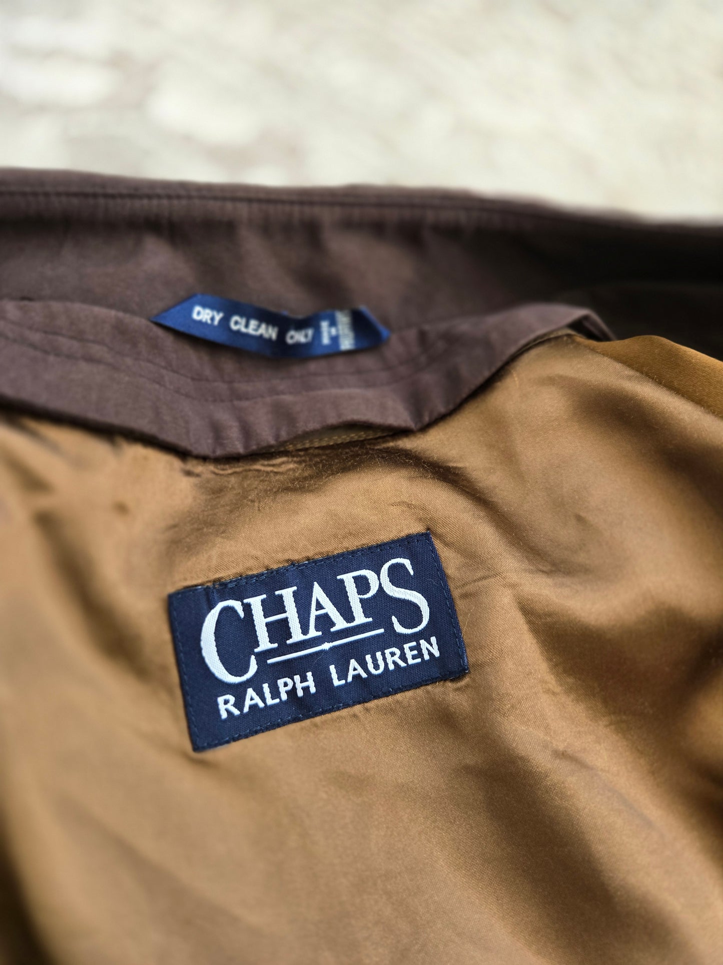 Vintage Chaps Ralph Lauren Brown Trench Coat with Belt and Wool Liner - 2XL