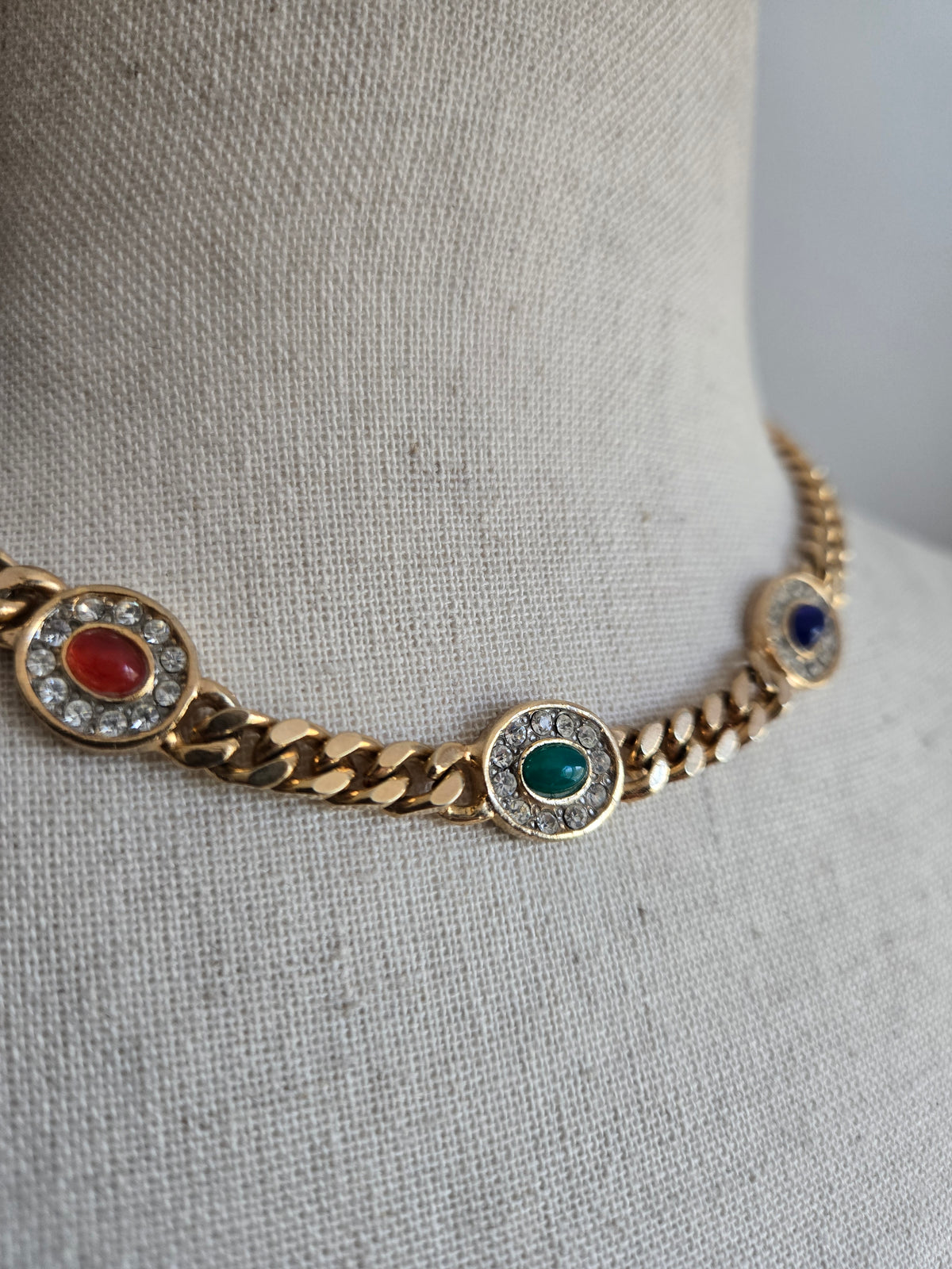 Vintage Multi Colored Cab Choker