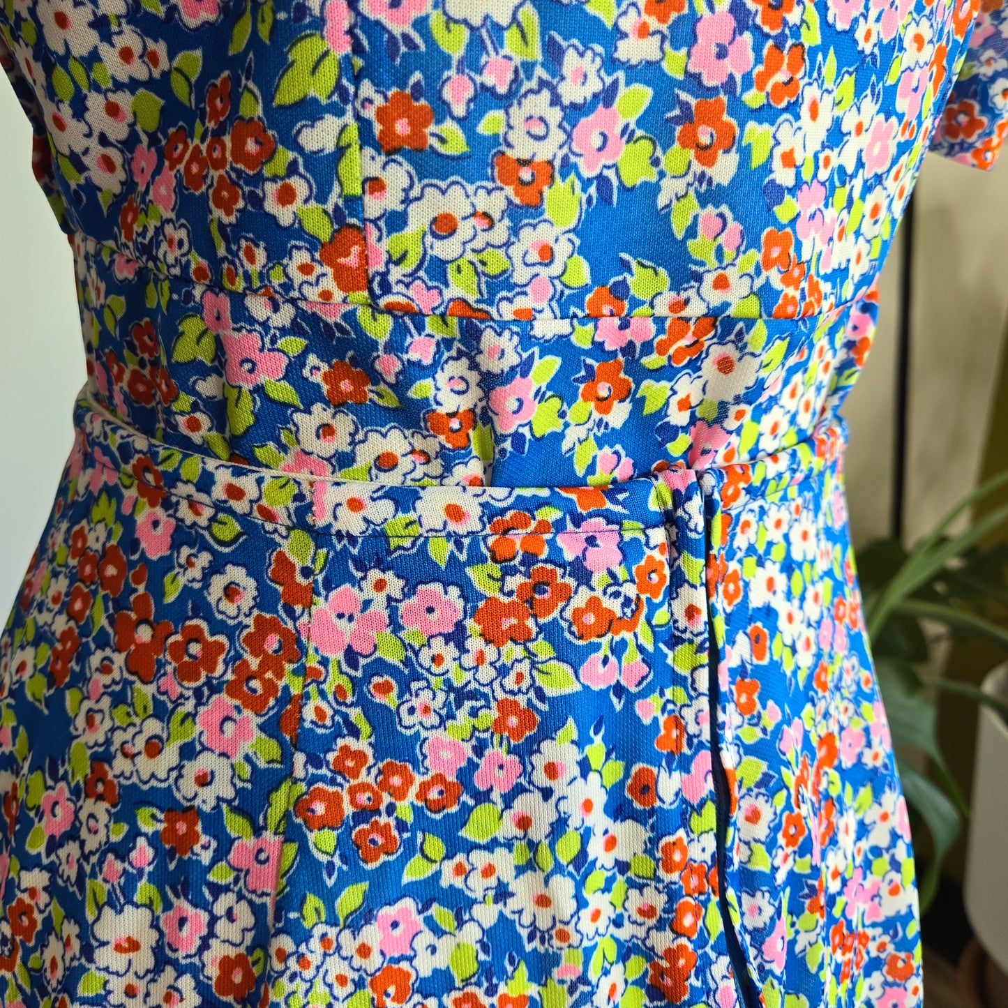 Micro Floral 1960s Handmade Two Piece Set