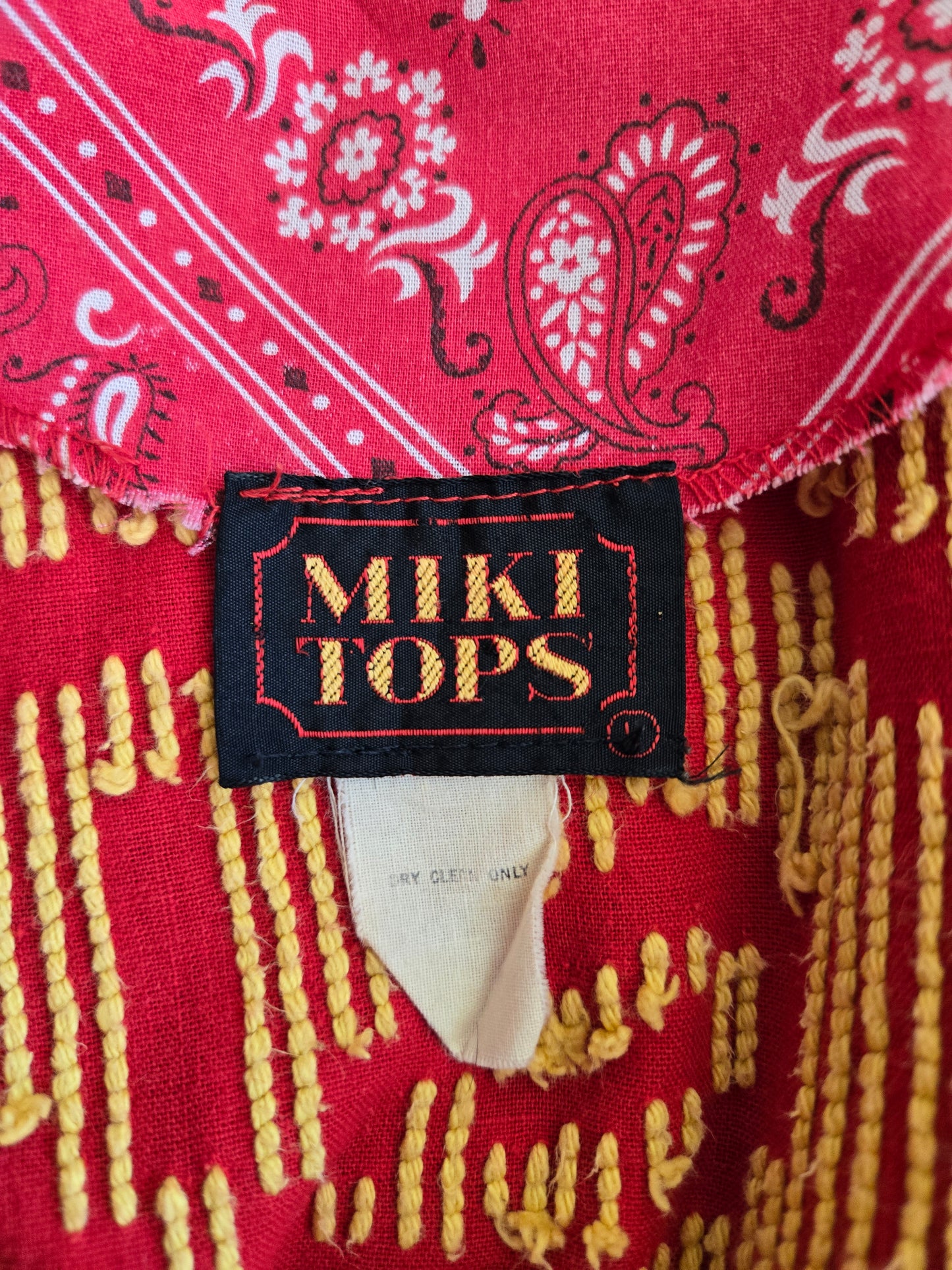 Miki Tops Vintage Carpet/Tapestry Style Jacket - small/medium