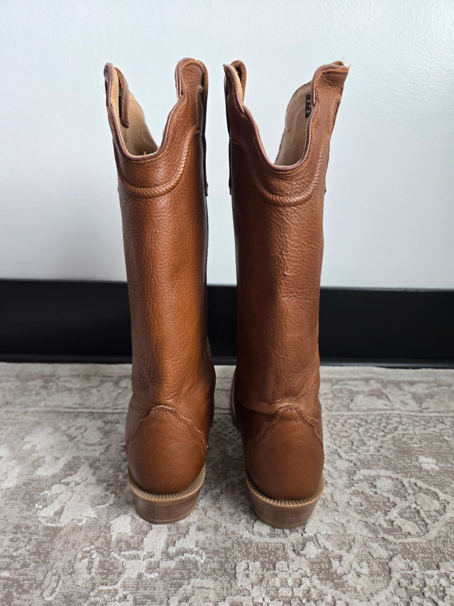 Outlaw Leather Cowgirl Boots - Size 9B (womens)