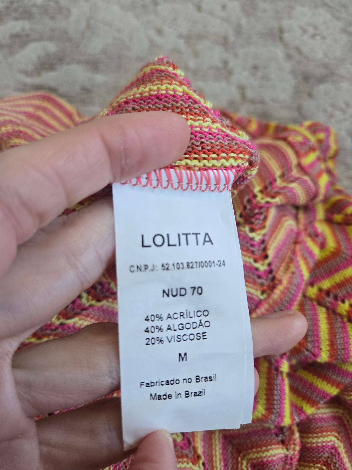 Nud Lolitta Made in Brasil Mesh Dress - S/M