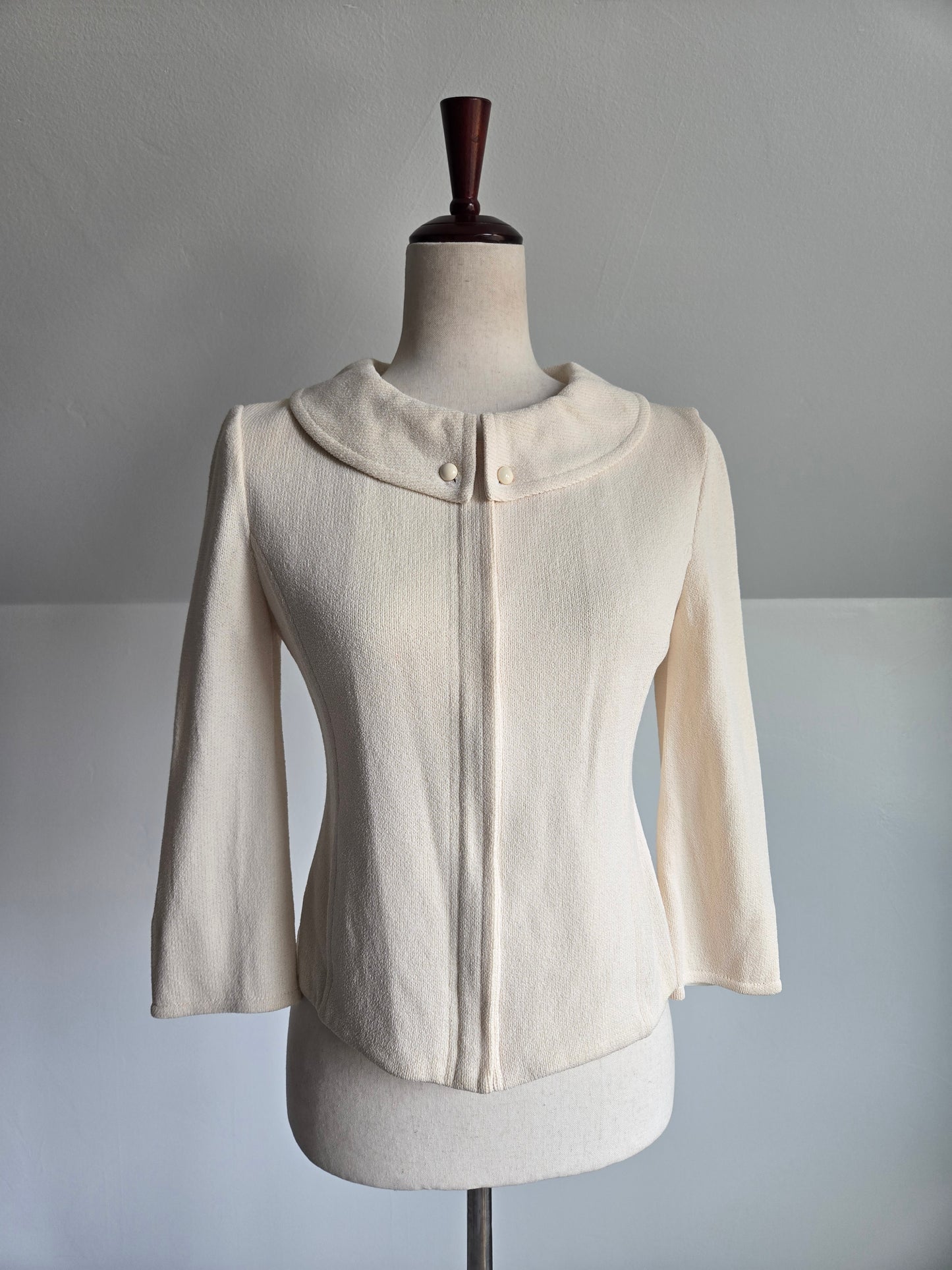 St John Knit Jacket in Ivory - XS/S/M