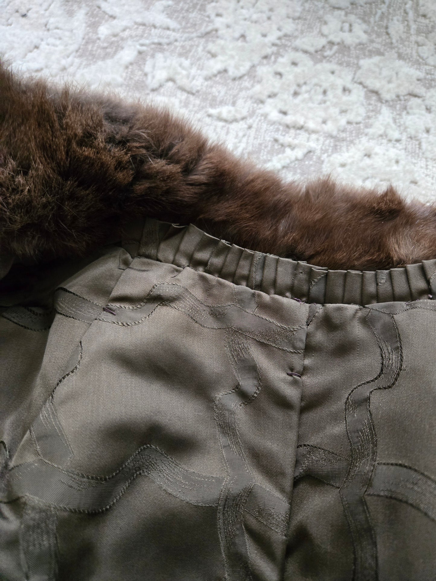 Vintage 50s Genuine Sable Fur Custom Made Coat - M/L