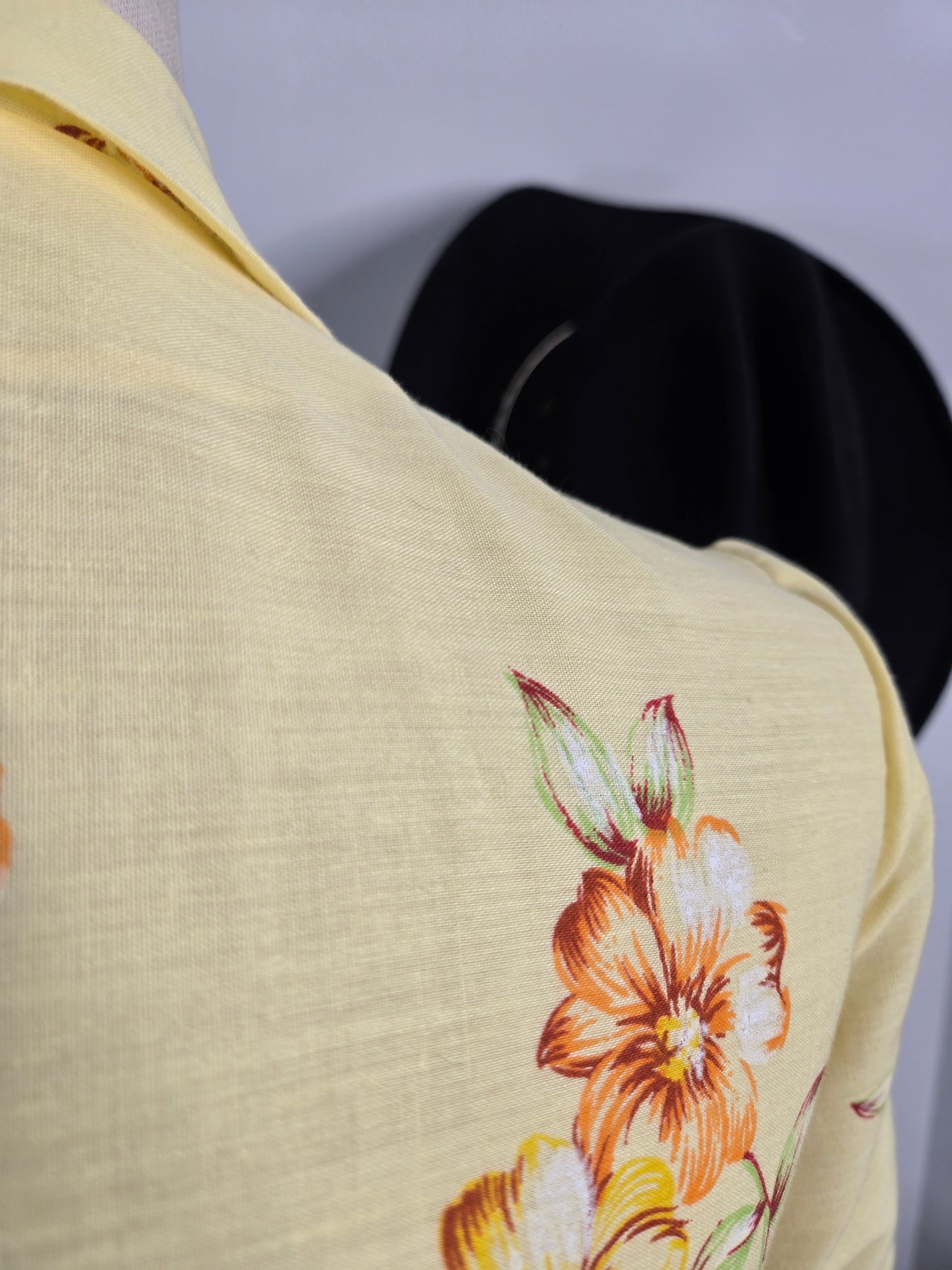 A Nancy Frock 60s Cotton House Dress - small/medium