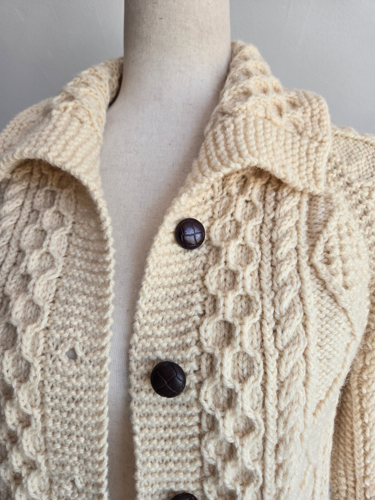 Blarney Woolen Mills Irish Knit Cardigan - medium