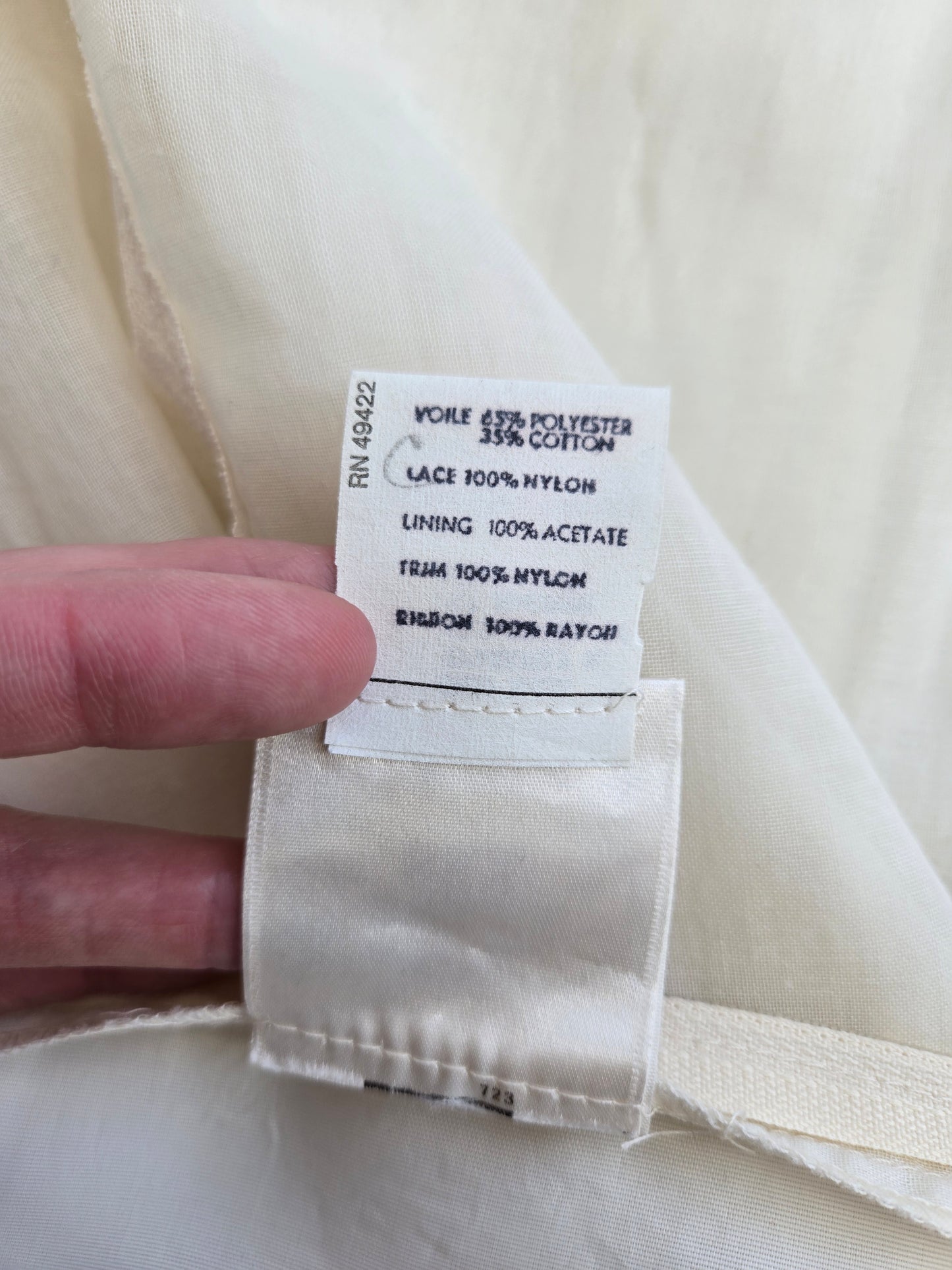 Gold Label Gunne Sax by Jessica San Freansisco Vintage 70s Lace Ethereal Dress - XS