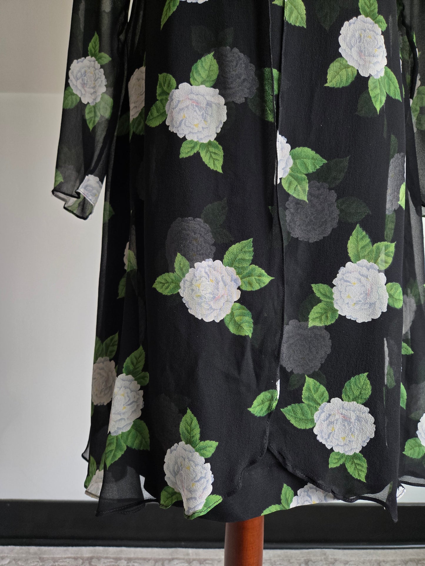 Jeannene Booher Vintage Silk Floral Dress - Size 8