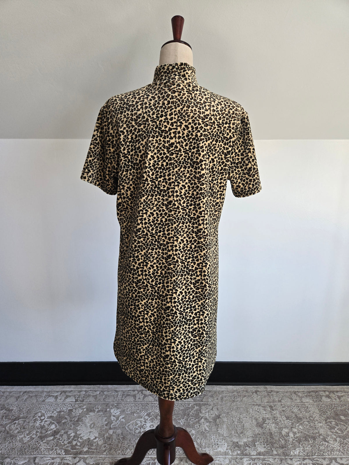 Vintage 90s Clio Leopard Dress - large