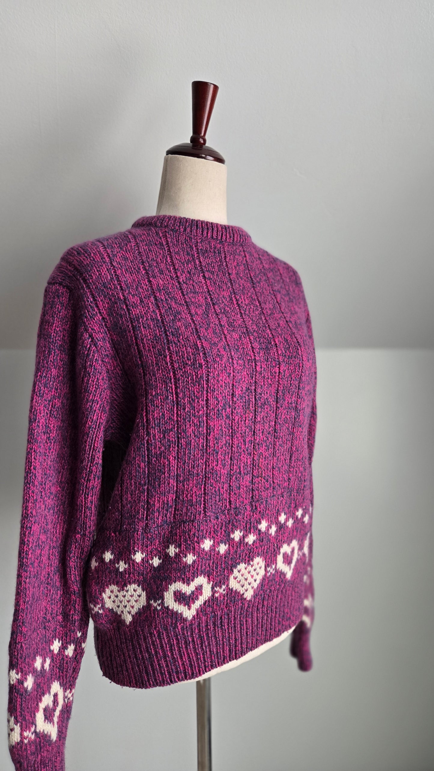 Woolrich Vintage 80s Heart Sweater - large