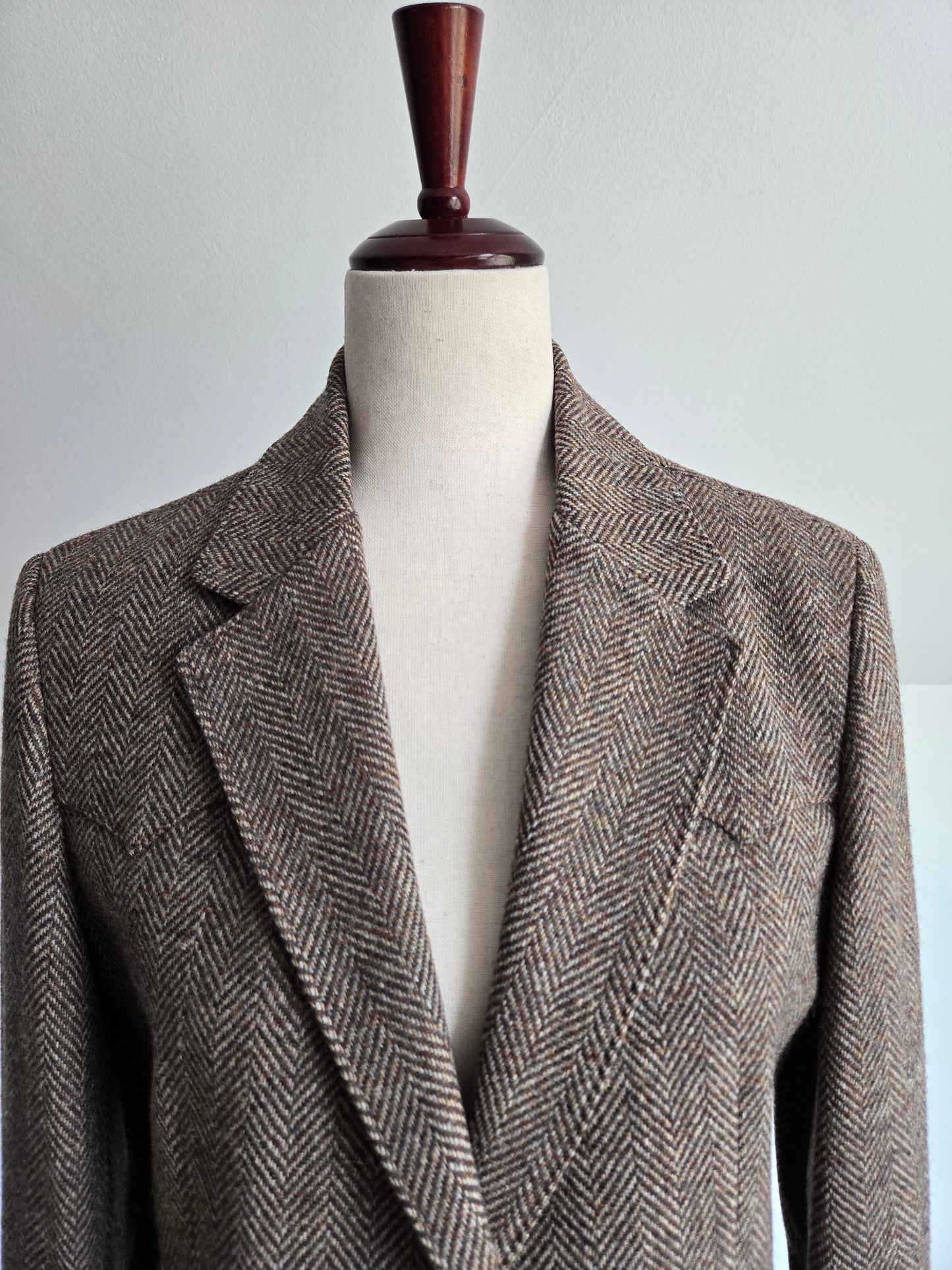 Farrah Vintage 70s Western Wool Tweed Blazer - Large