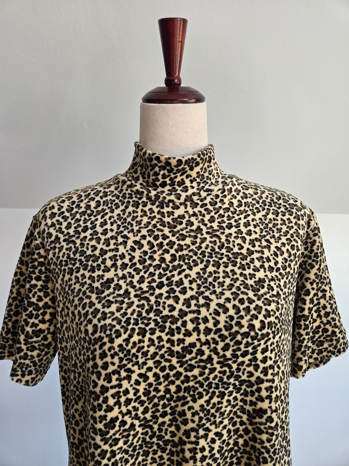 Vintage 90s Clio Leopard Dress - large