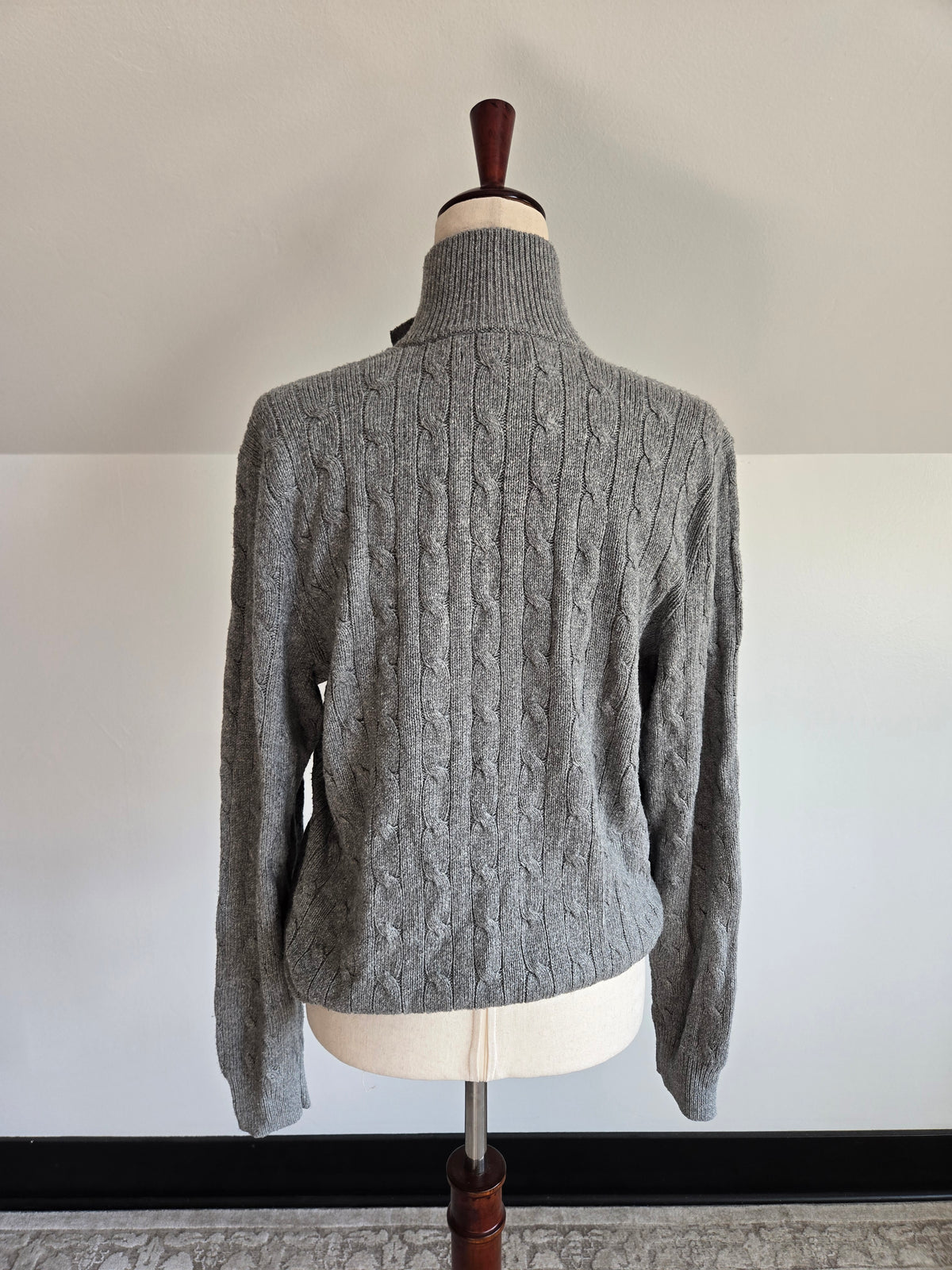 Polo Ralph Lauren Tussah Silk Cable Knit Sweater - Medium