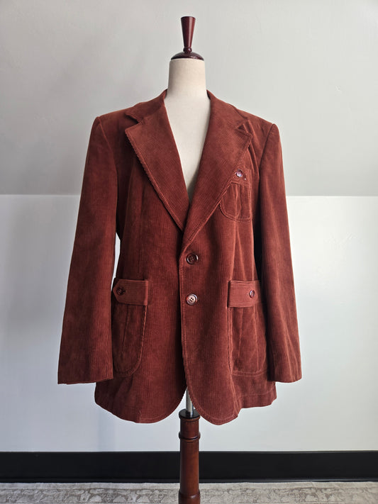 Scotts Grey Ltd. Vintage Corduroy Equestrian Blazer -