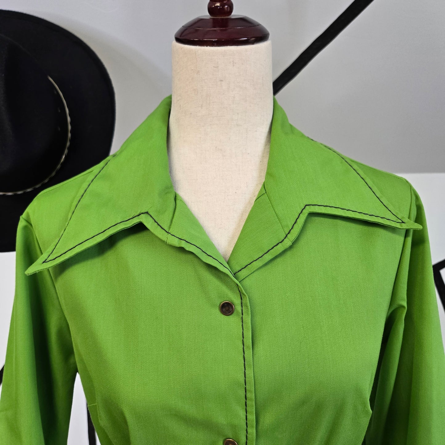 The Spectator Vintage 60s Lime Green Dress/Jacket - medium