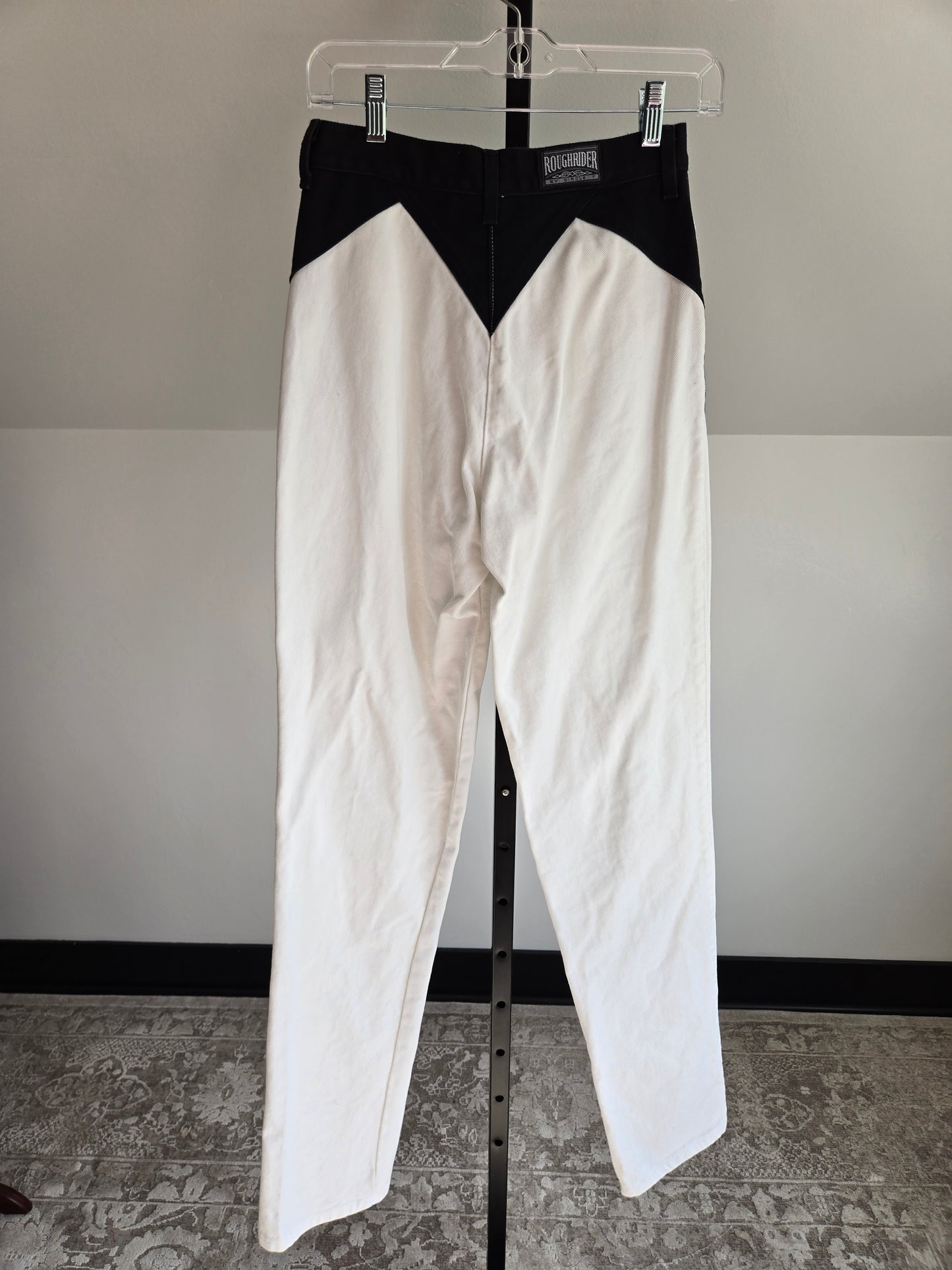 Roughrider by Circle T Vintage Black and White Jeans - W26-27"