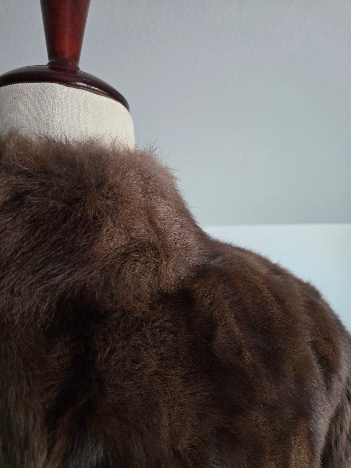 Vintage 50s Genuine Sable Fur Custom Made Coat - M/L