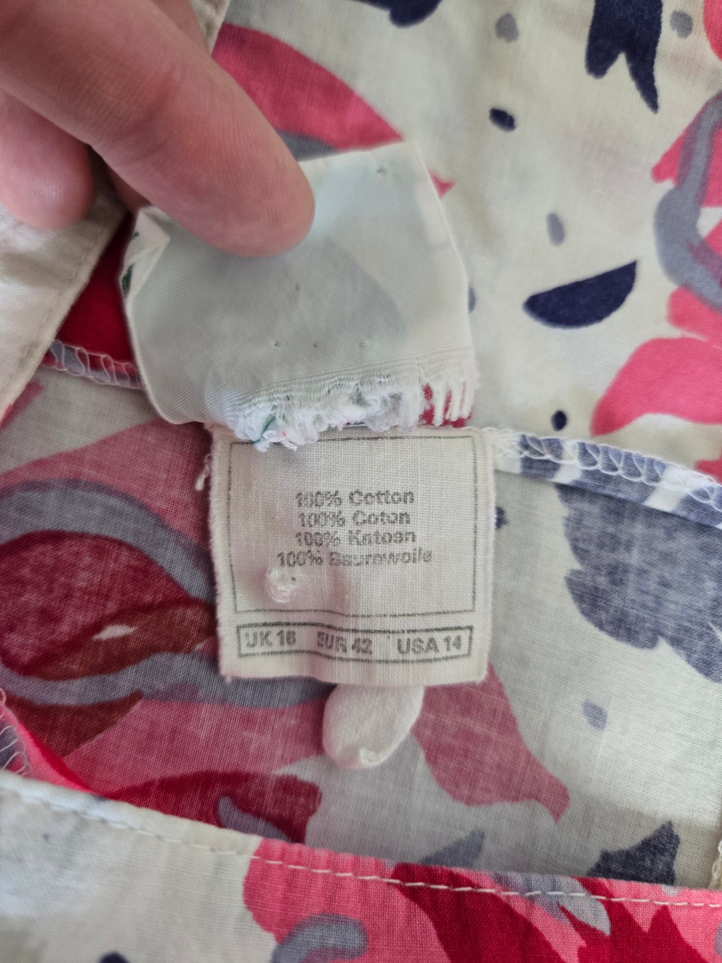 Laura Ashley Made in Great Britain Cotton Floral Dress - large