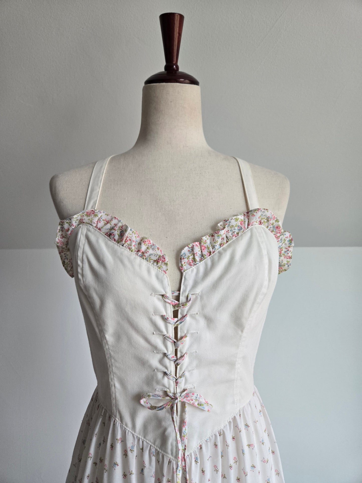 Bill Berman of California Vintage Corset Front Prairie Dress - Small