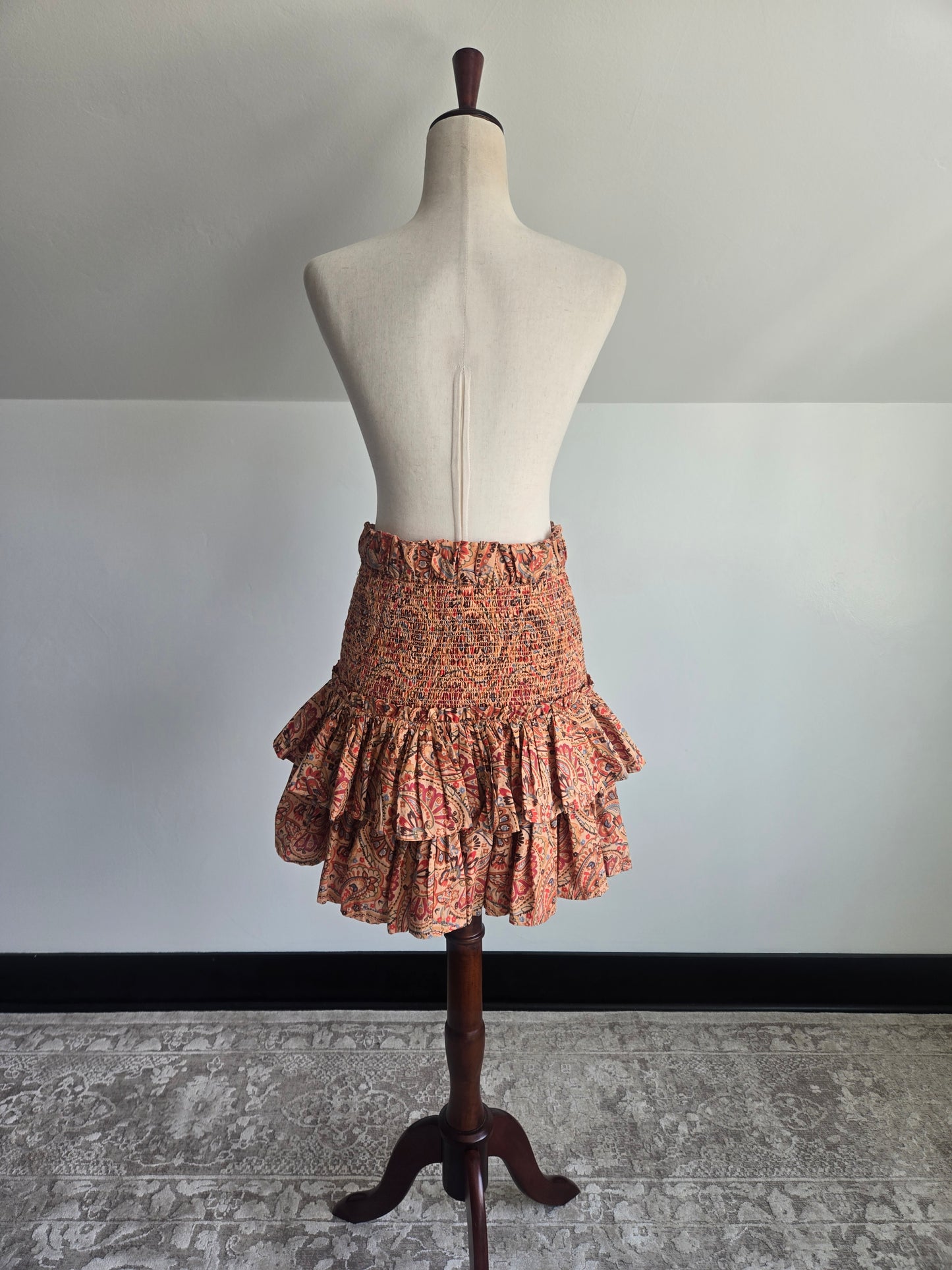 House of Harlow 1960 Cotton Paisley Skirt - Medium