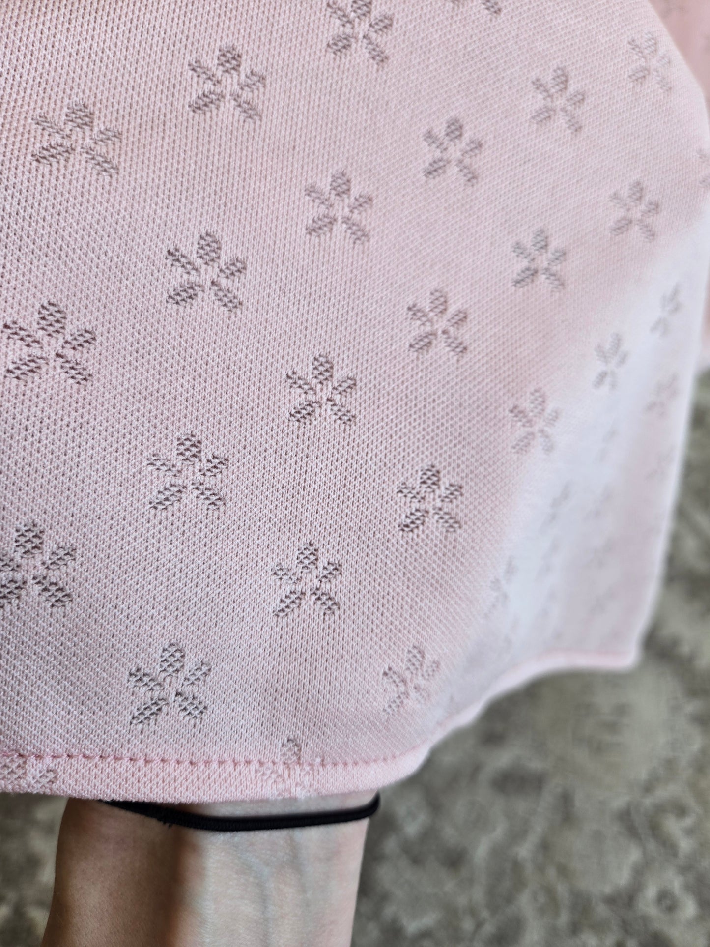 Lady Laura by Toni Todd Vintage Pink Dress with Beaded Detail - large