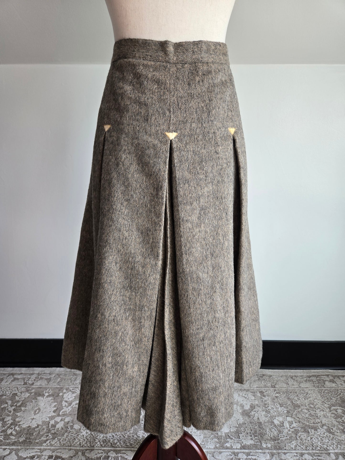 Vintage Silmar 1960s Made in Italy Alpaca Wool Western Skirt - W34"