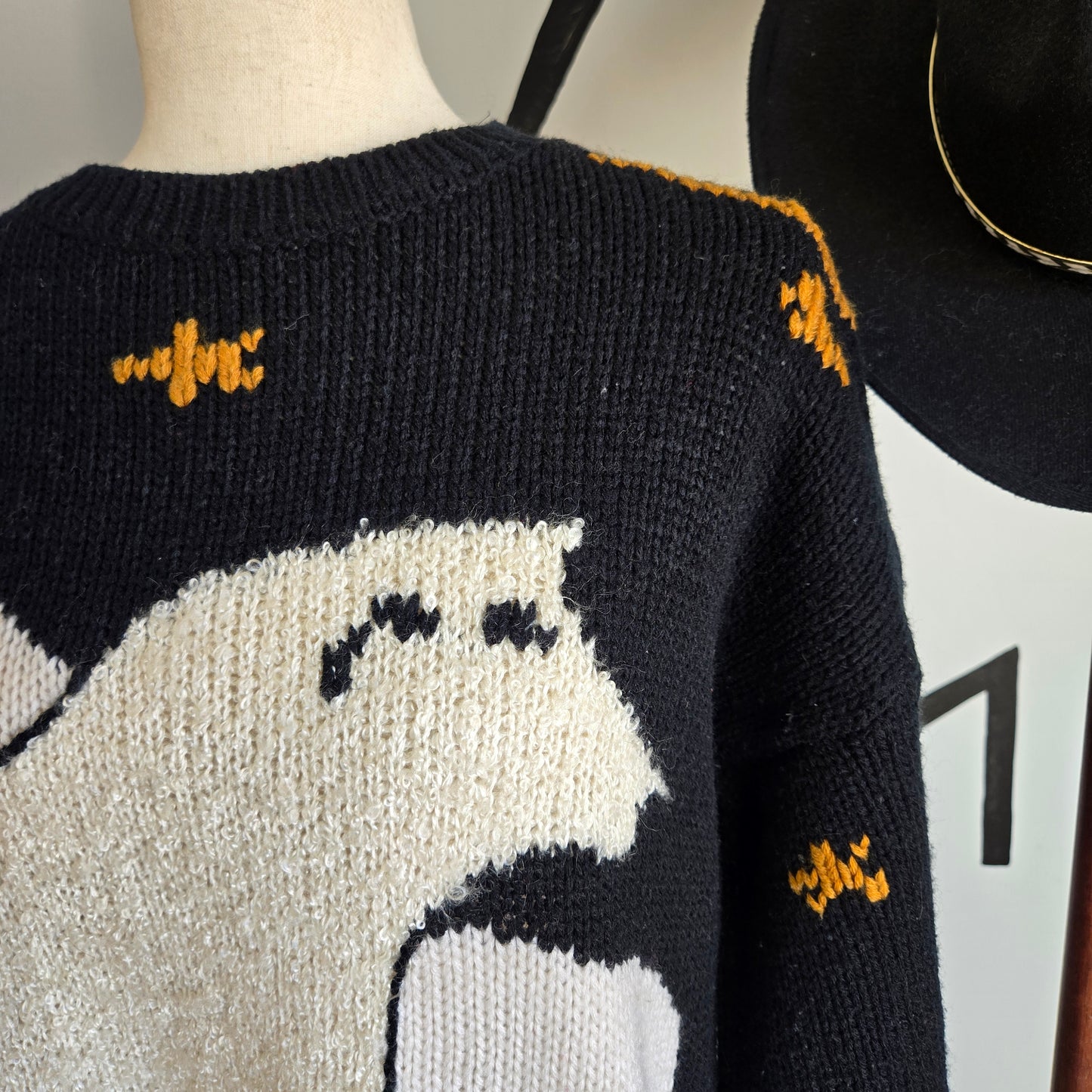 JJ. Fargo Vintage Polar Bear Sweater Made in Korea - XL