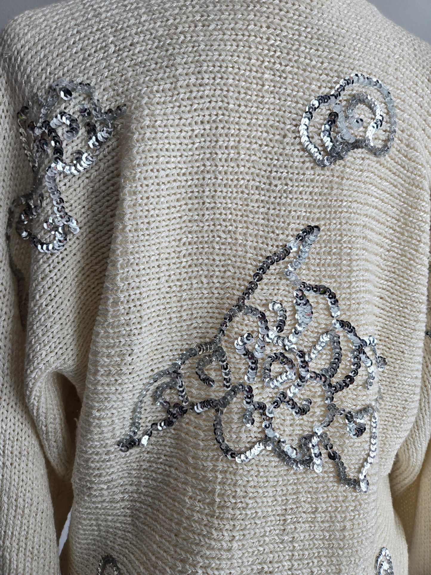 Nannell Vintage 80s Sequin Dragon Sweater - medium